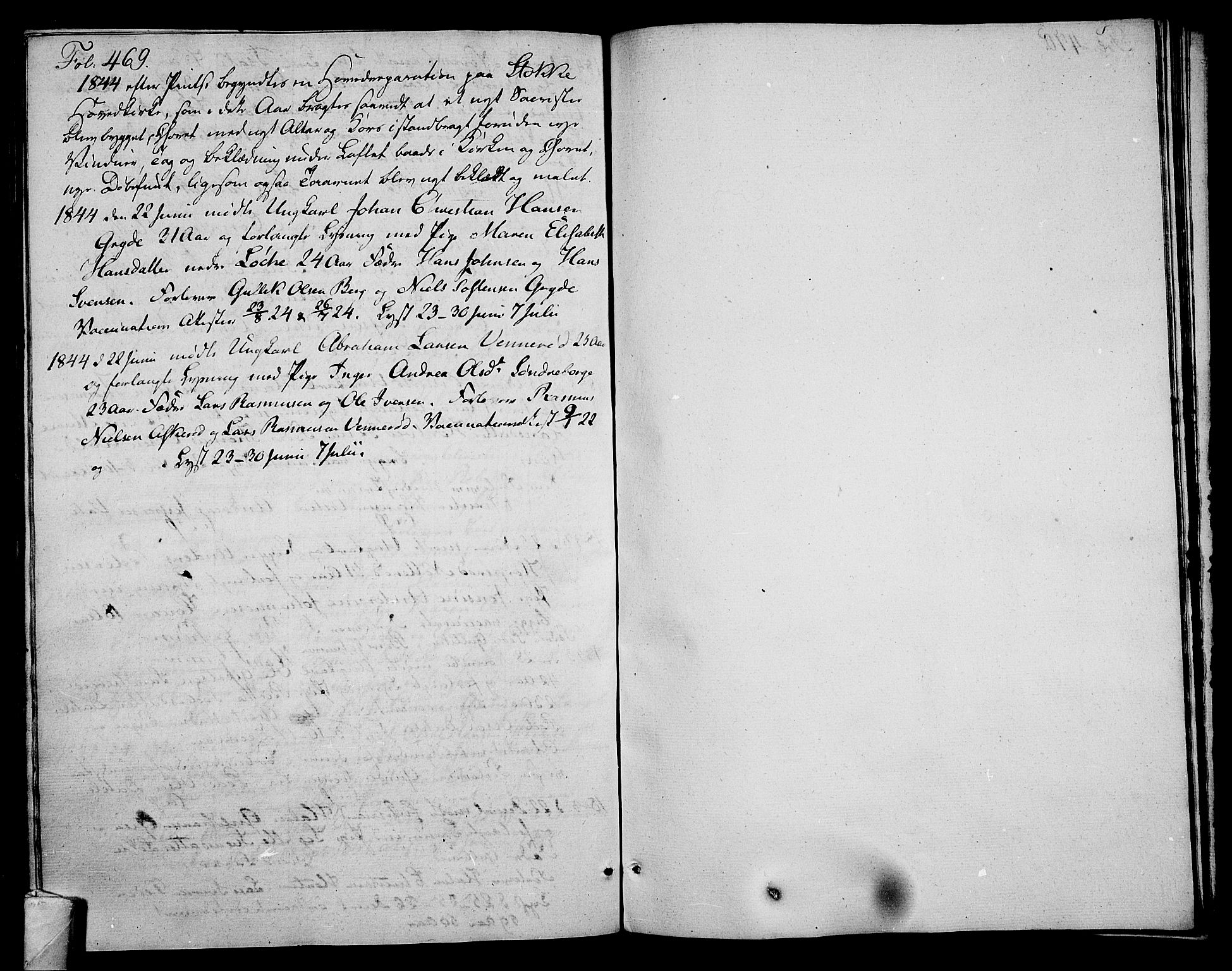 Stokke kirkebøker, SAKO/A-320/F/Fa/L0006: Parish register (official) no. I 6, 1826-1843, p. 469