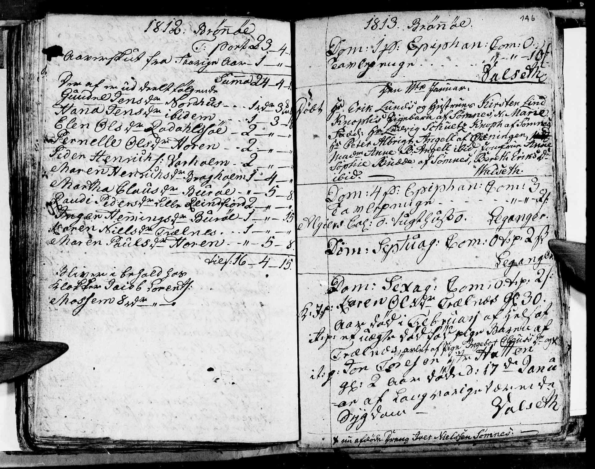 Ministerialprotokoller, klokkerbøker og fødselsregistre - Nordland, SAT/A-1459/813/L0209: Parish register (copy) no. 813C01, 1803-1821, p. 146