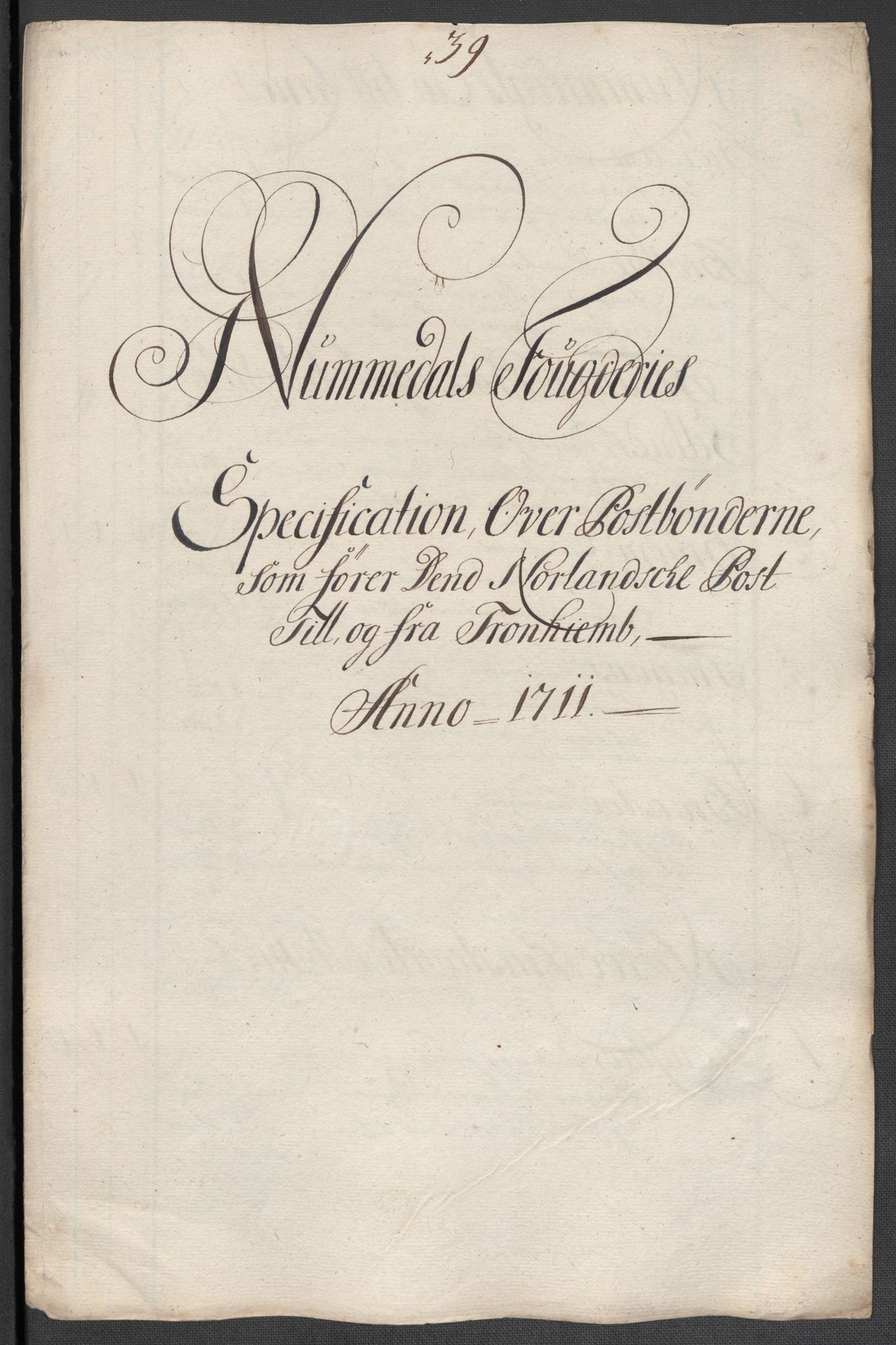 Rentekammeret inntil 1814, Reviderte regnskaper, Fogderegnskap, RA/EA-4092/R64/L4432: Fogderegnskap Namdal, 1711, p. 208