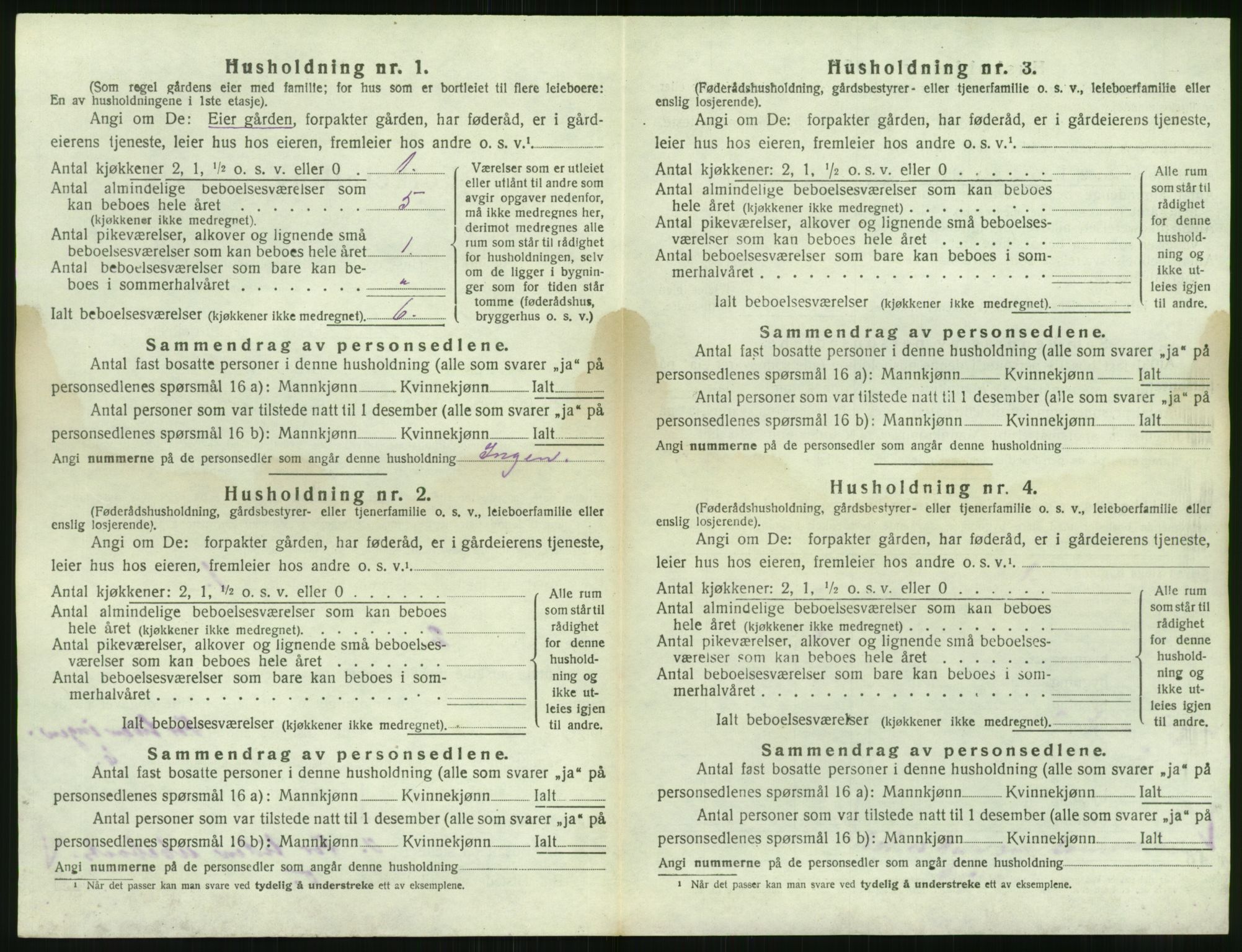 SAK, 1920 census for Tromøy, 1920, p. 94