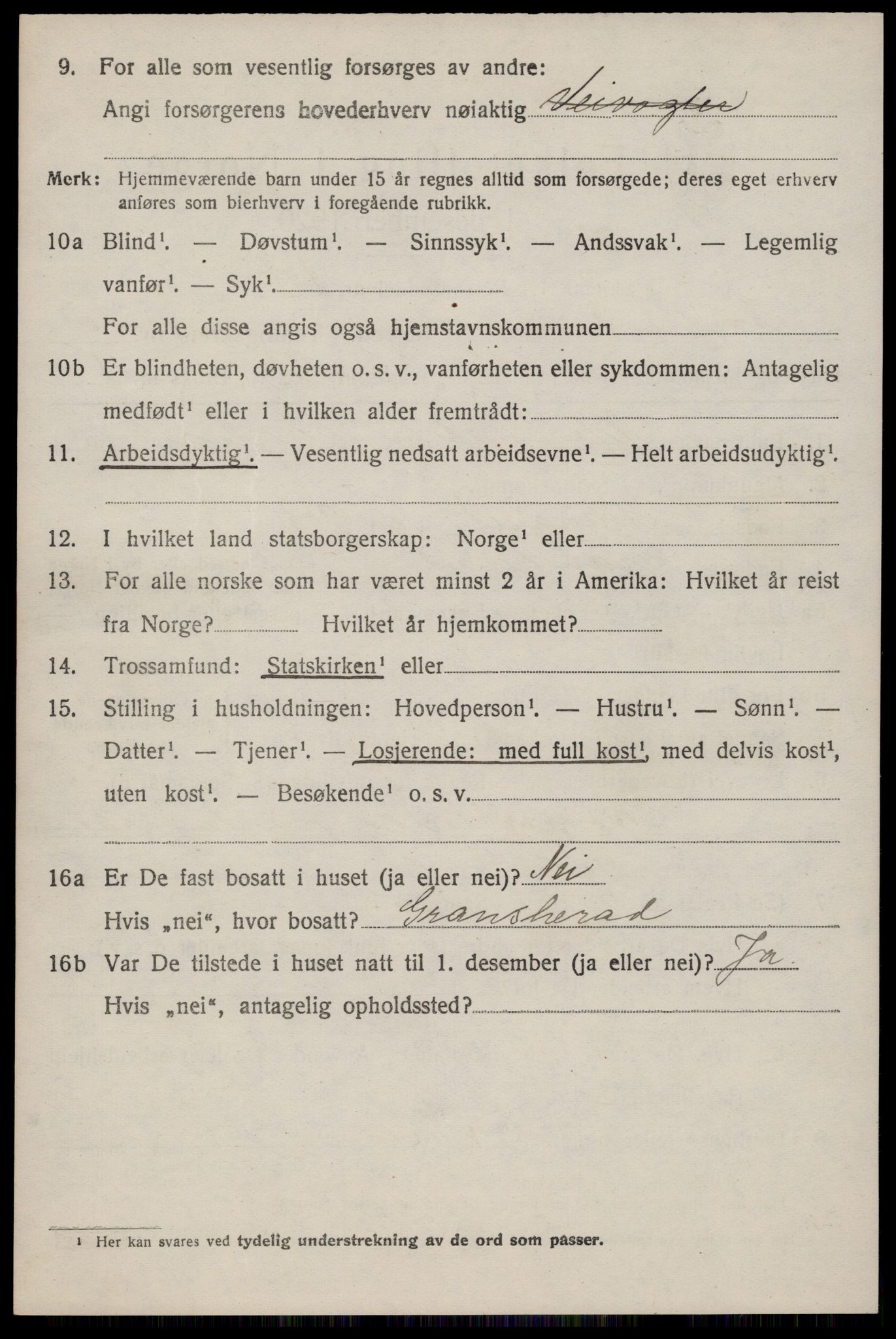 SAKO, 1920 census for Kviteseid, 1920, p. 4716