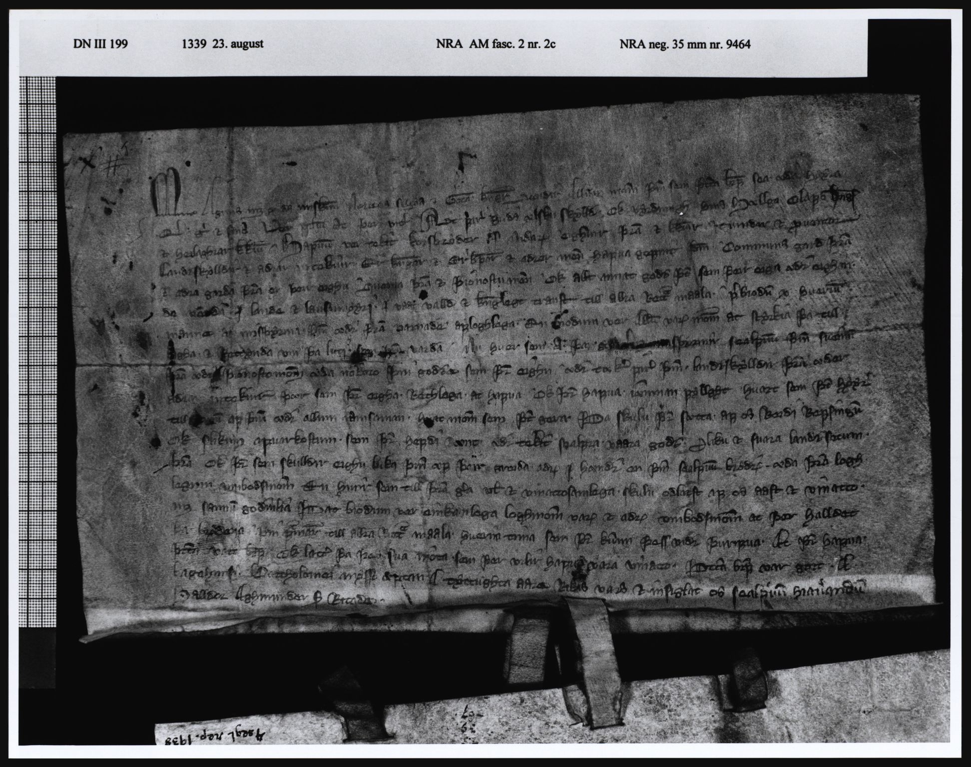 Riksarkivets diplomsamling, AV/RA-EA-5965/F05/L0004: NRA AM fasc. 2 nr. 1-2c, 1301-1339, p. 23