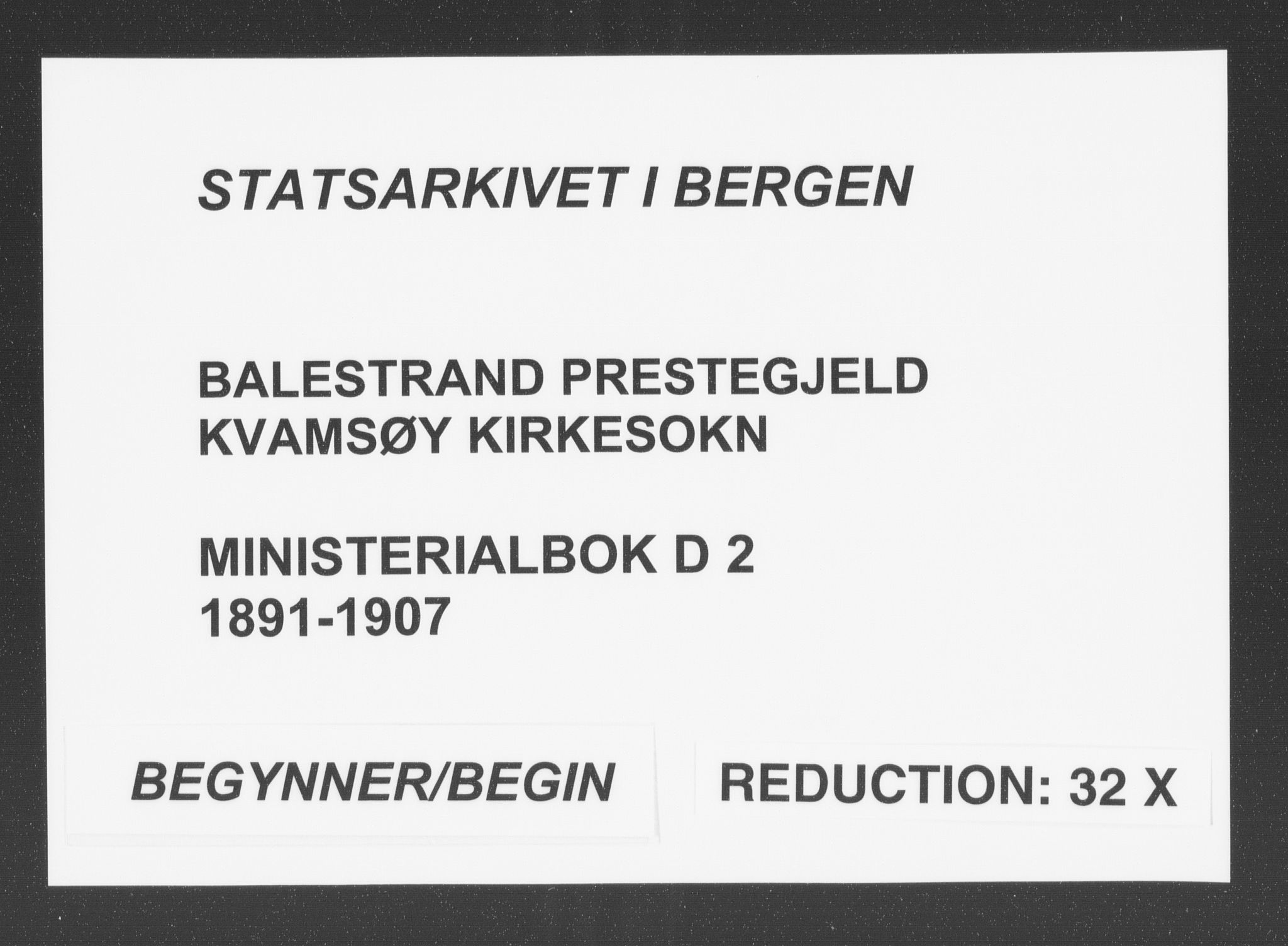 Balestrand sokneprestembete, SAB/A-79601: Parish register (official) no. D  2, 1891-1907