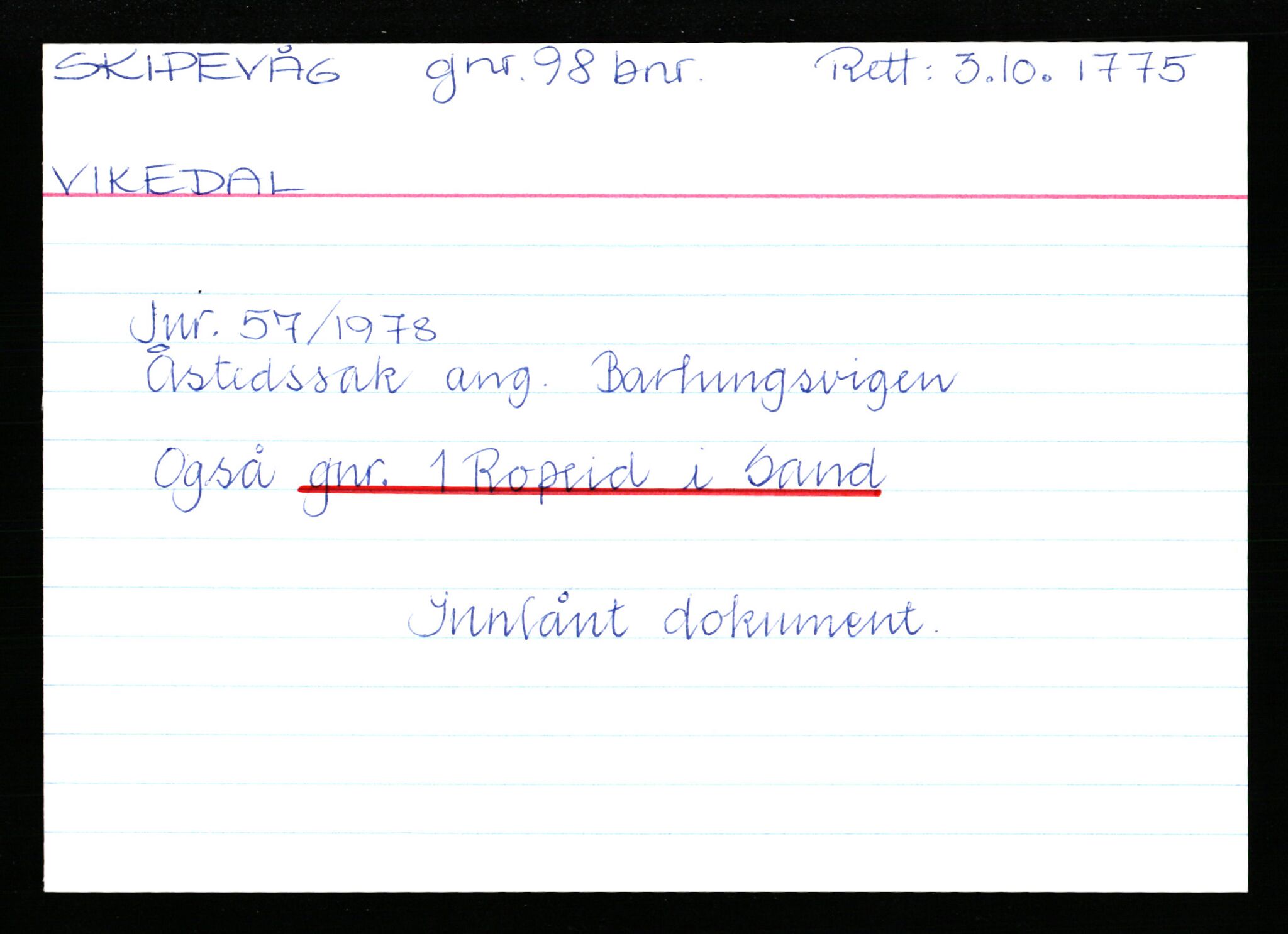 Statsarkivet i Stavanger, AV/SAST-A-101971/03/Y/Yk/L0035: Registerkort sortert etter gårdsnavn: Sikvaland lille - Skorve, 1750-1930, p. 474