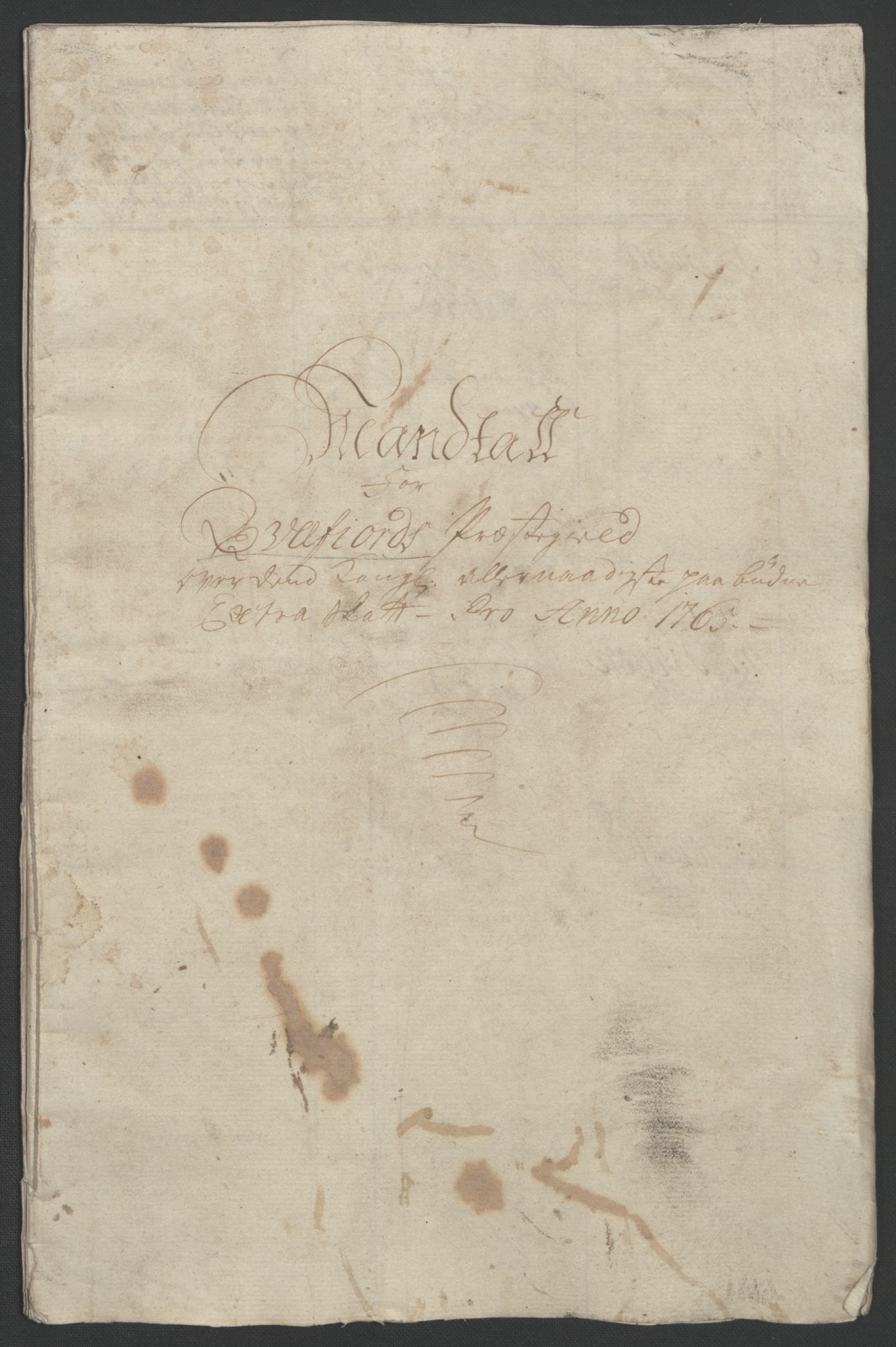 Rentekammeret inntil 1814, Realistisk ordnet avdeling, RA/EA-4070/Ol/L0022b: [Gg 10]: Ekstraskatten, 23.09.1762. Senja og Troms, 1765-1768, p. 39