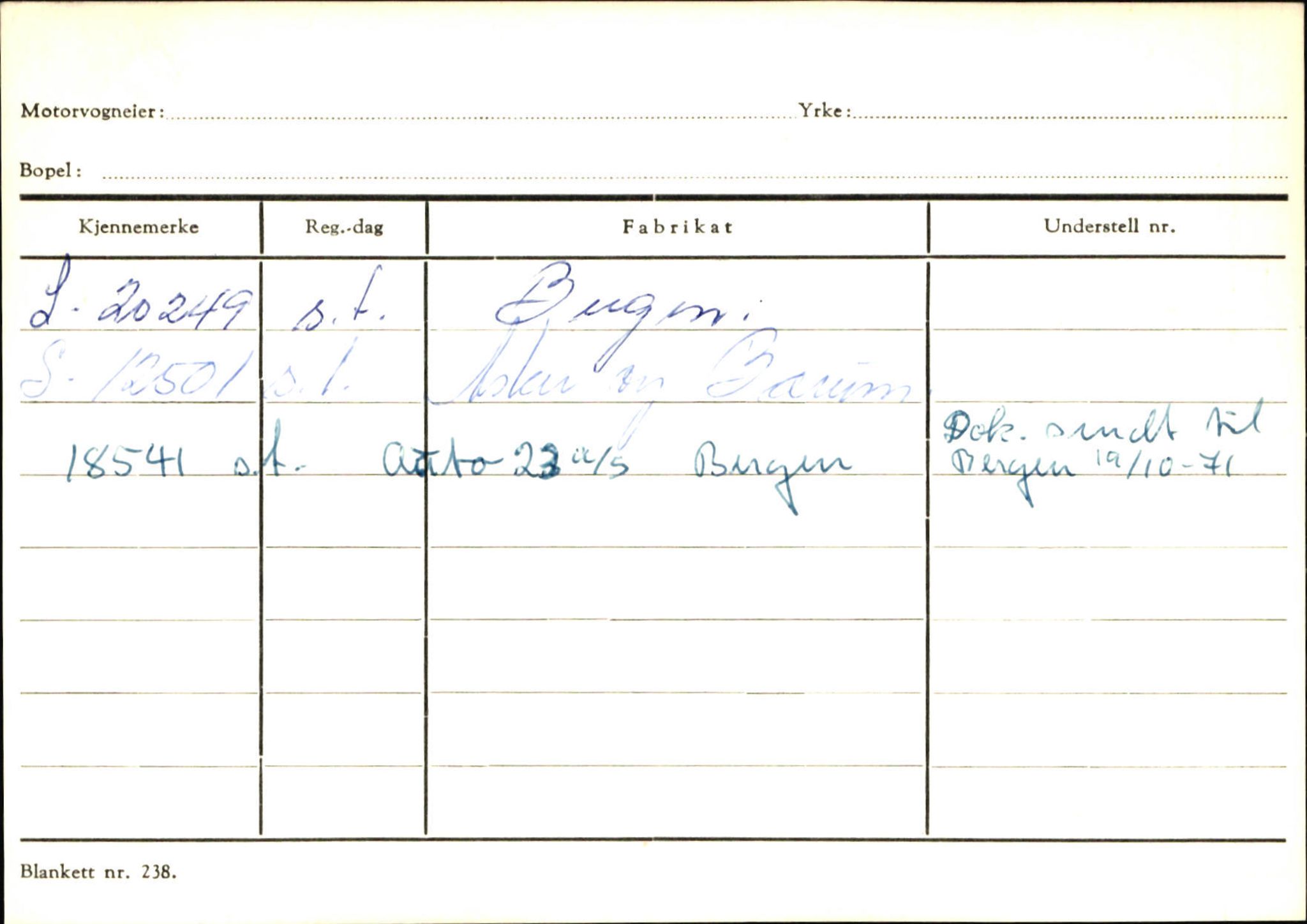 Statens vegvesen, Sogn og Fjordane vegkontor, AV/SAB-A-5301/4/F/L0125: Eigarregister Sogndal V-Å. Aurland A-Å. Fjaler A-N, 1945-1975, p. 530