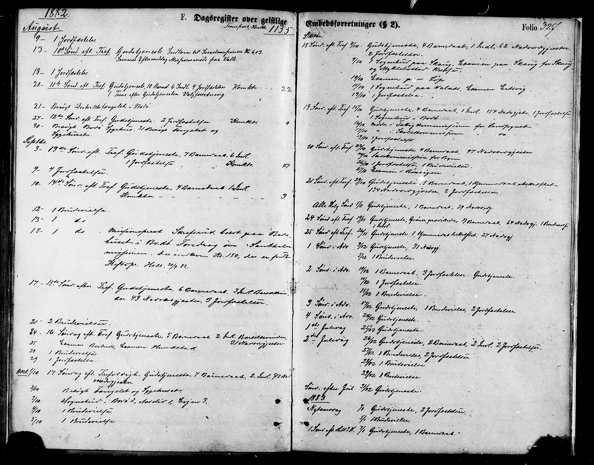 Ministerialprotokoller, klokkerbøker og fødselsregistre - Nordland, SAT/A-1459/801/L0009: Parish register (official) no. 801A09, 1876-1883, p. 327