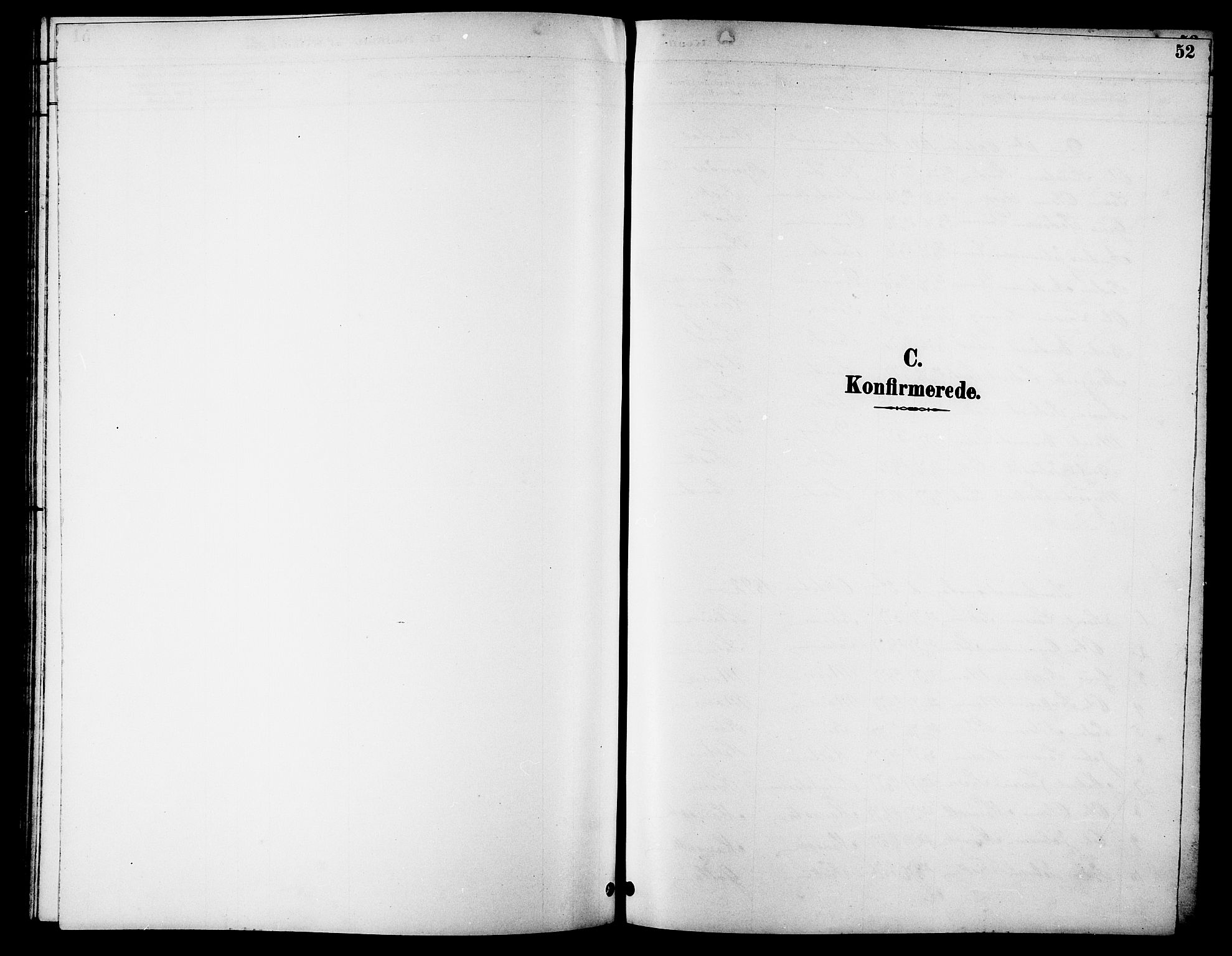 Ministerialprotokoller, klokkerbøker og fødselsregistre - Møre og Romsdal, SAT/A-1454/596/L1058: Parish register (copy) no. 596C01, 1891-1907, p. 52