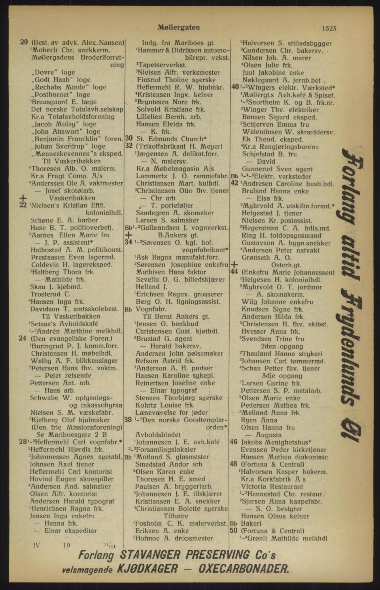 Kristiania/Oslo adressebok, PUBL/-, 1915, p. 1523