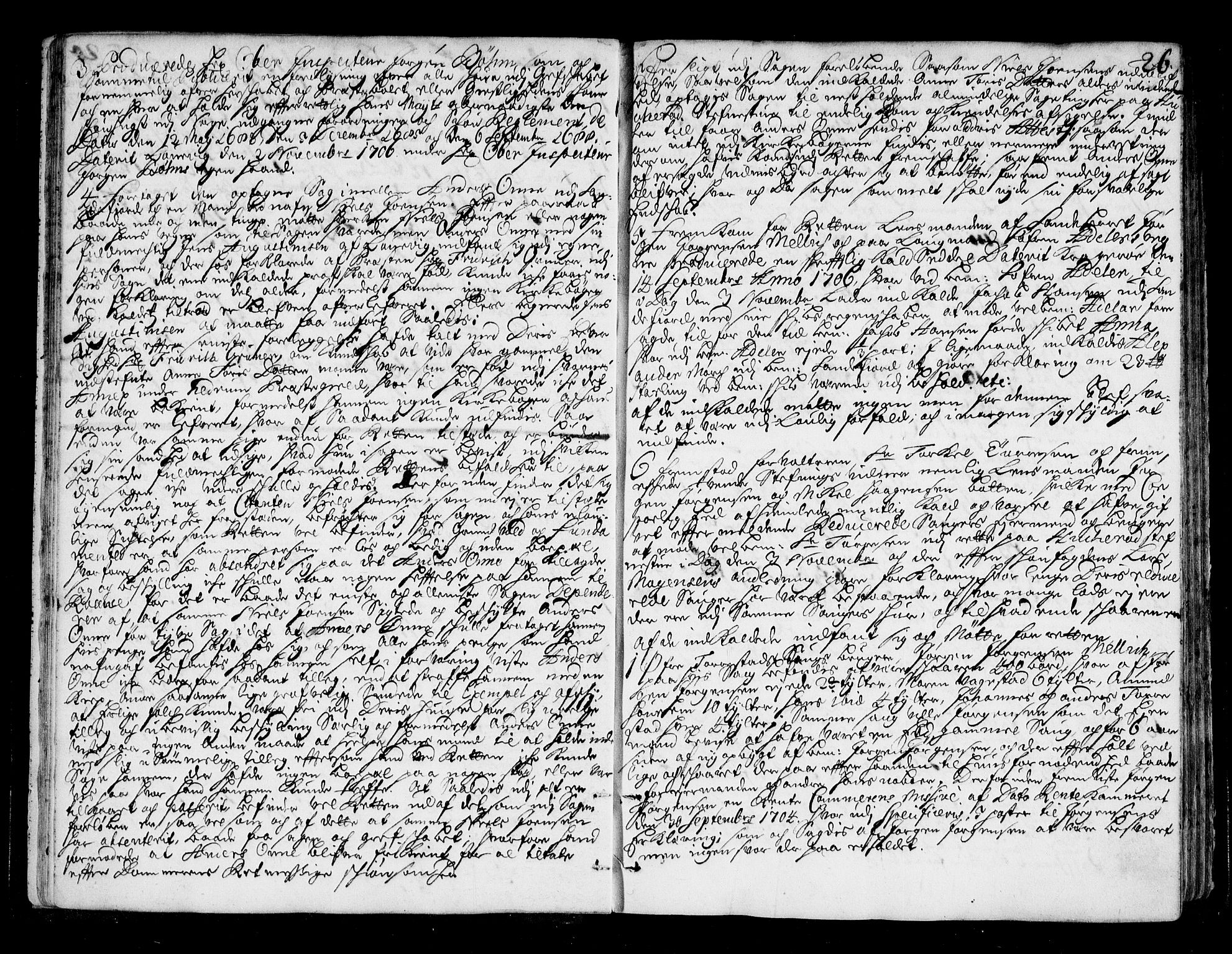 Larvik sorenskriveri, AV/SAKO-A-83/F/Fa/L0011: Tingbok, 1706-1710, p. 26