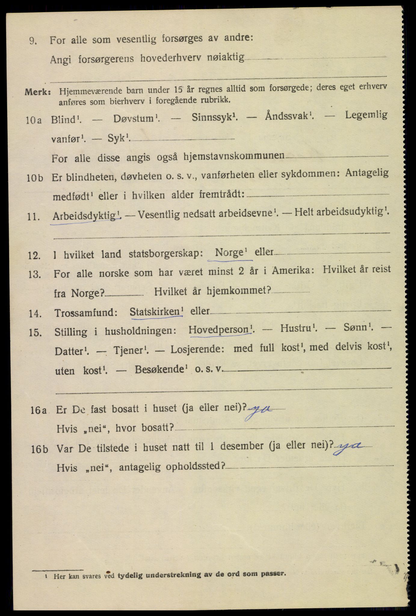 SAH, 1920 census for Hamar, 1920, p. 8676