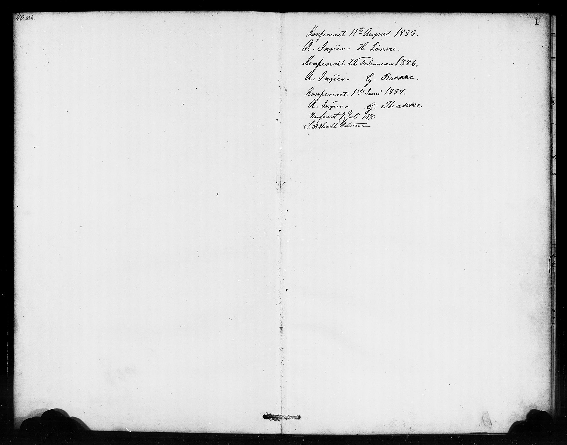 Vik sokneprestembete, AV/SAB-A-81501/H/Haa/Haad/L0001: Parish register (official) no. D 1, 1878-1890, p. 1