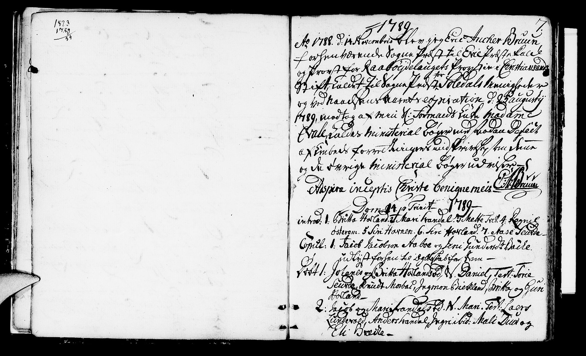 Suldal sokneprestkontor, SAST/A-101845/01/IV/L0002: Parish register (official) no. A 2, 1780-1808, p. 7