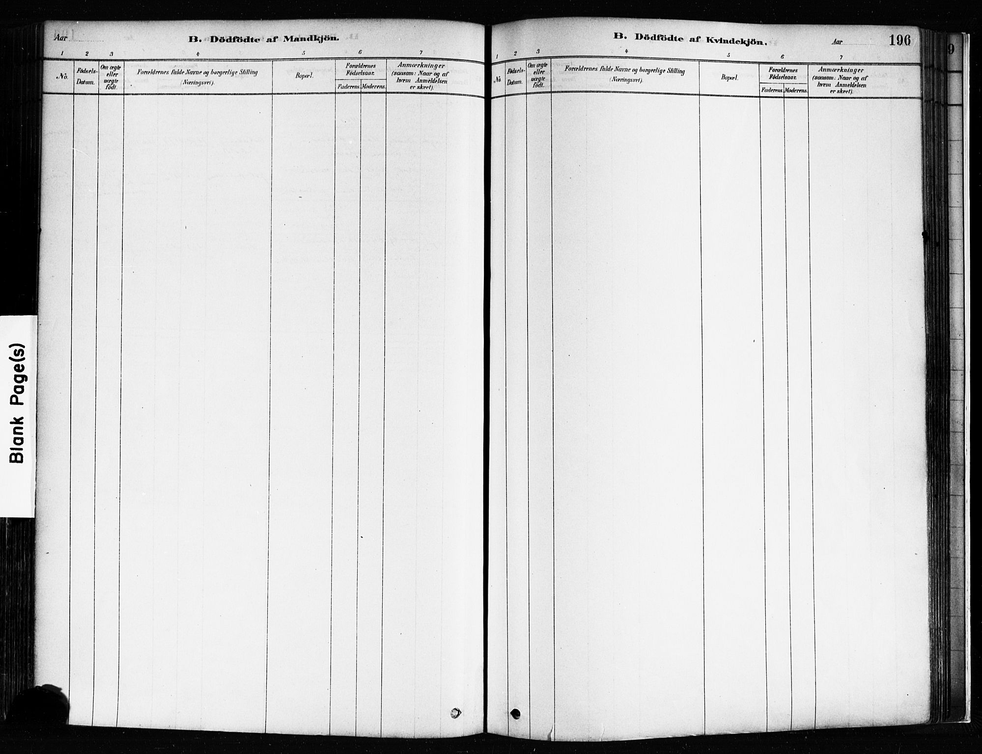 Idd prestekontor Kirkebøker, AV/SAO-A-10911/F/Fc/L0006a: Parish register (official) no. III 6A, 1878-1903, p. 196