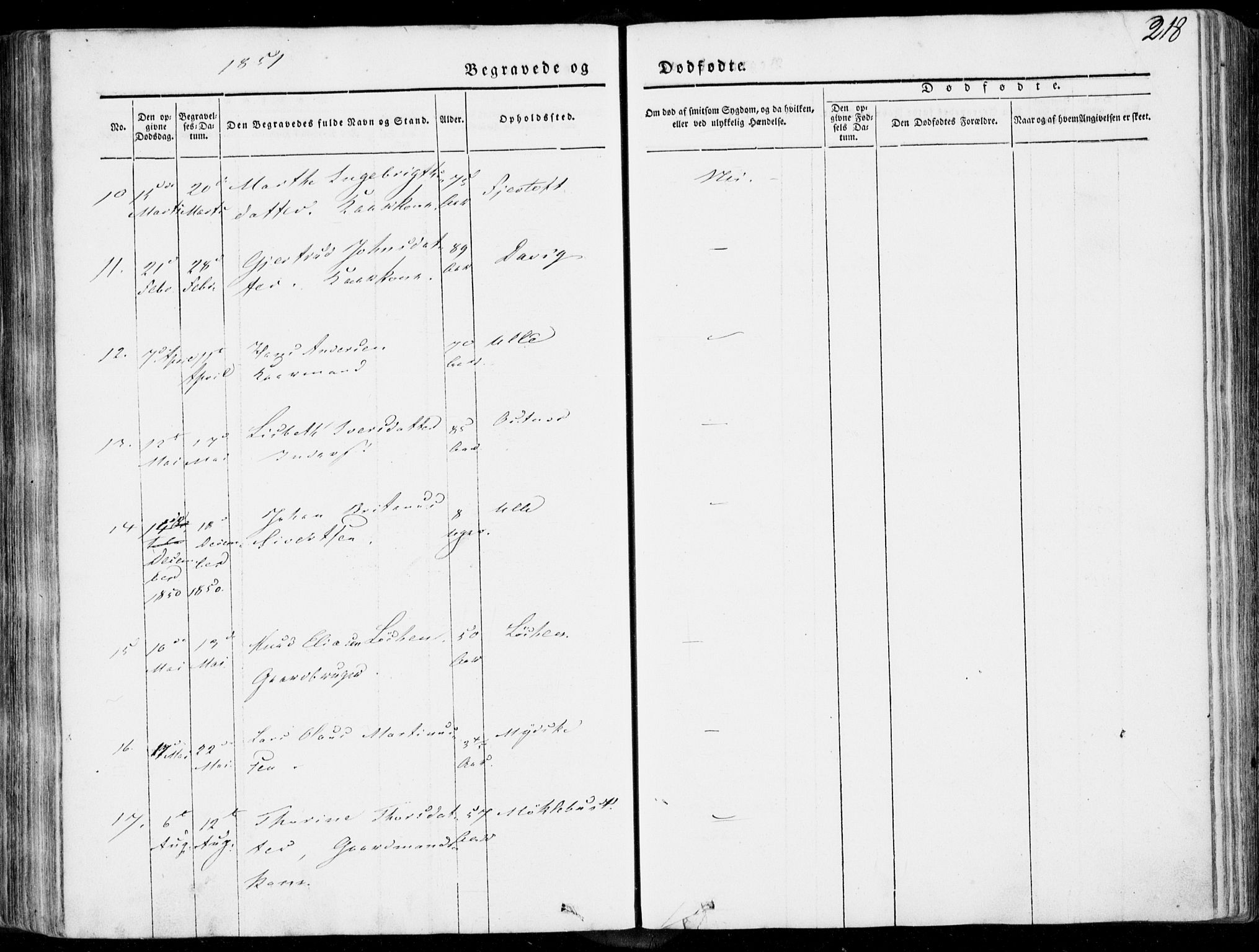 Ministerialprotokoller, klokkerbøker og fødselsregistre - Møre og Romsdal, AV/SAT-A-1454/536/L0497: Parish register (official) no. 536A06, 1845-1865, p. 218