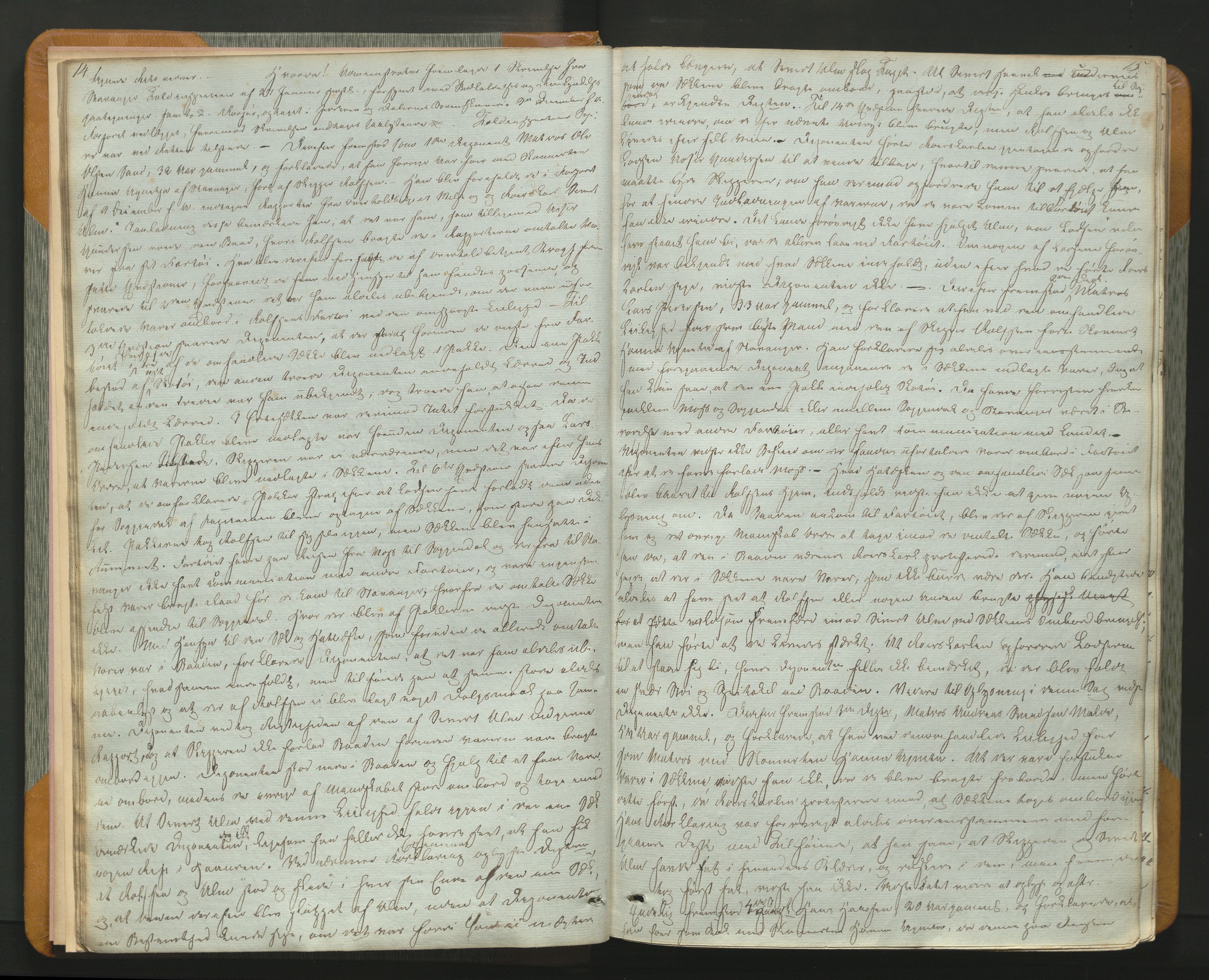 Stavanger byfogd, AV/SAST-A-101408/001/3/30/30BA/L0055: Bytingprotkoll, 1843-1847, p. 14-15