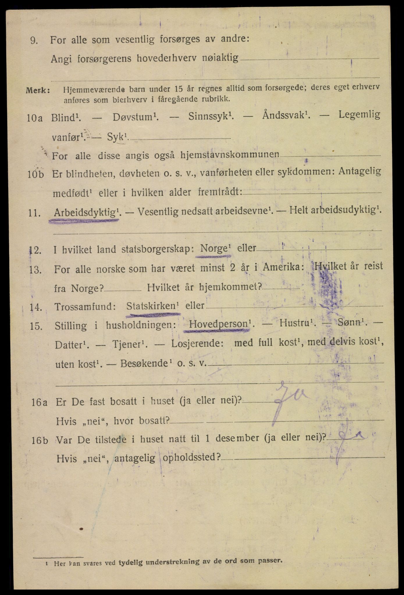 SAK, 1920 census for Kristiansand, 1920, p. 27030