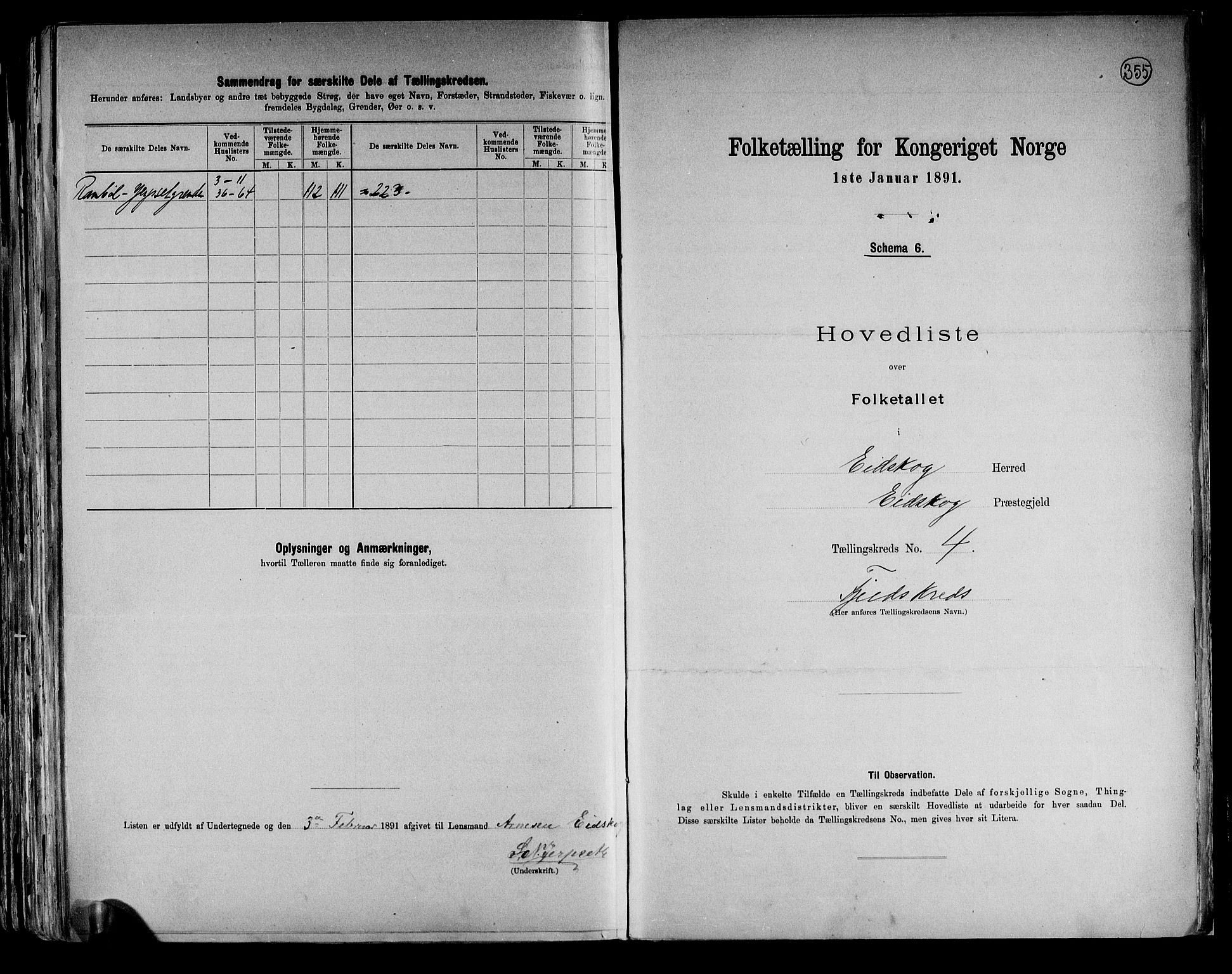 RA, 1891 census for 0420 Eidskog, 1891, p. 11