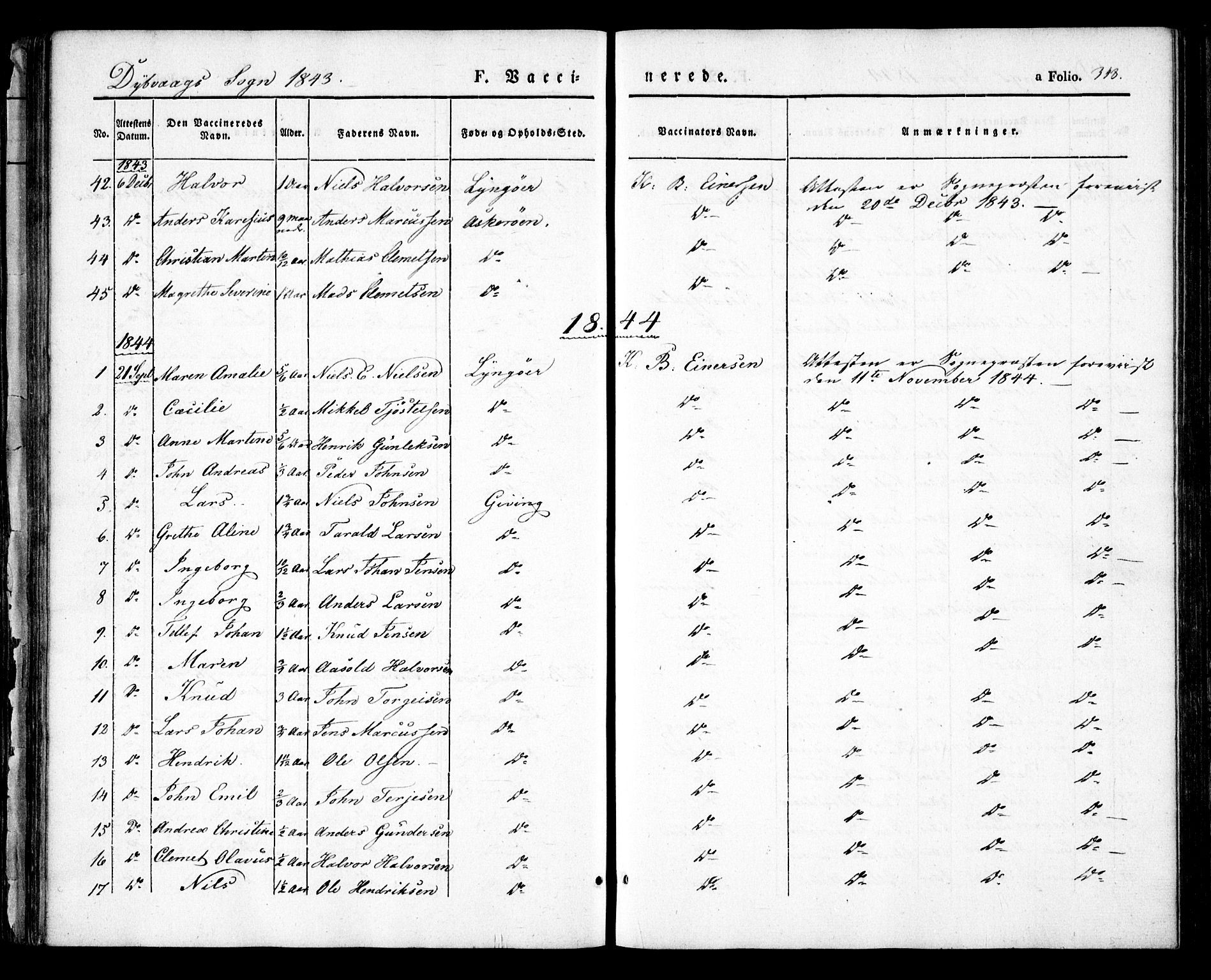 Dypvåg sokneprestkontor, AV/SAK-1111-0007/F/Fa/Faa/L0005: Parish register (official) no. A 5, 1841-1854, p. 348