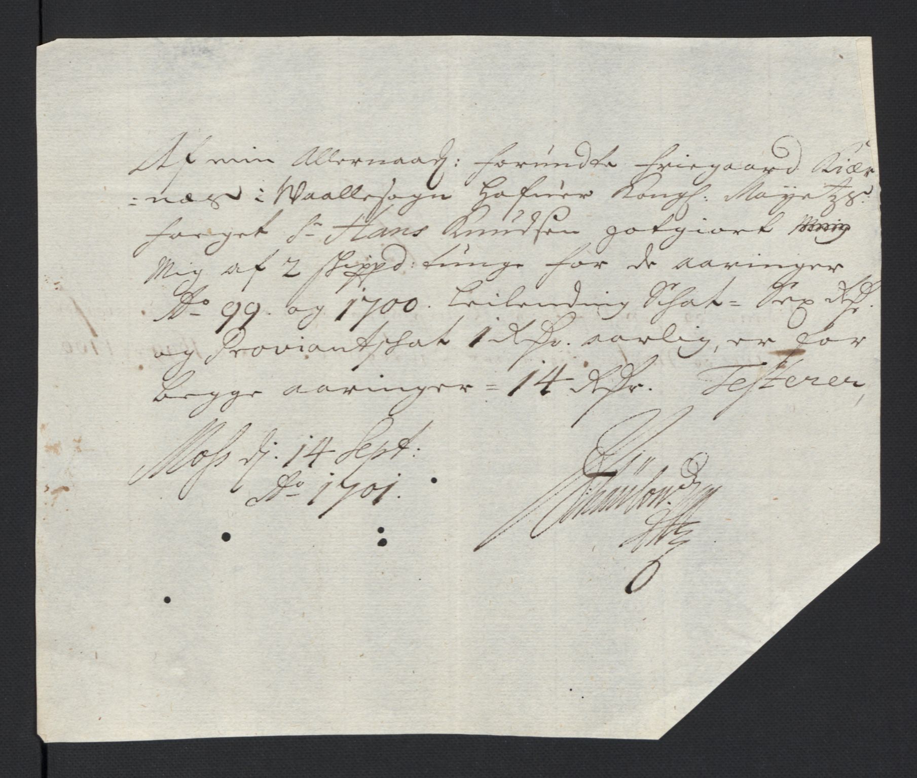 Rentekammeret inntil 1814, Reviderte regnskaper, Fogderegnskap, AV/RA-EA-4092/R04/L0129: Fogderegnskap Moss, Onsøy, Tune, Veme og Åbygge, 1700, p. 583