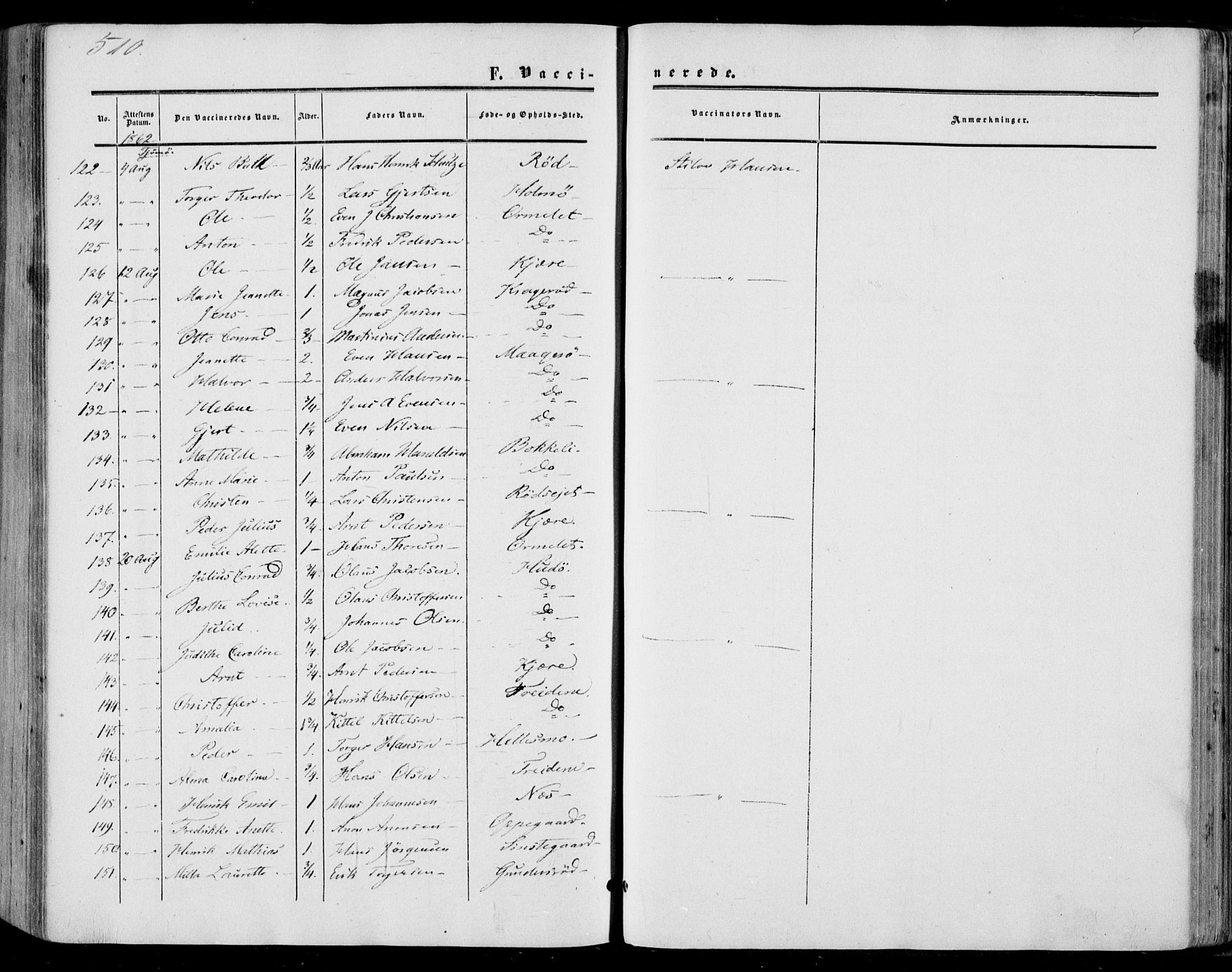 Nøtterøy kirkebøker, AV/SAKO-A-354/F/Fa/L0006: Parish register (official) no. I 6, 1852-1864, p. 510