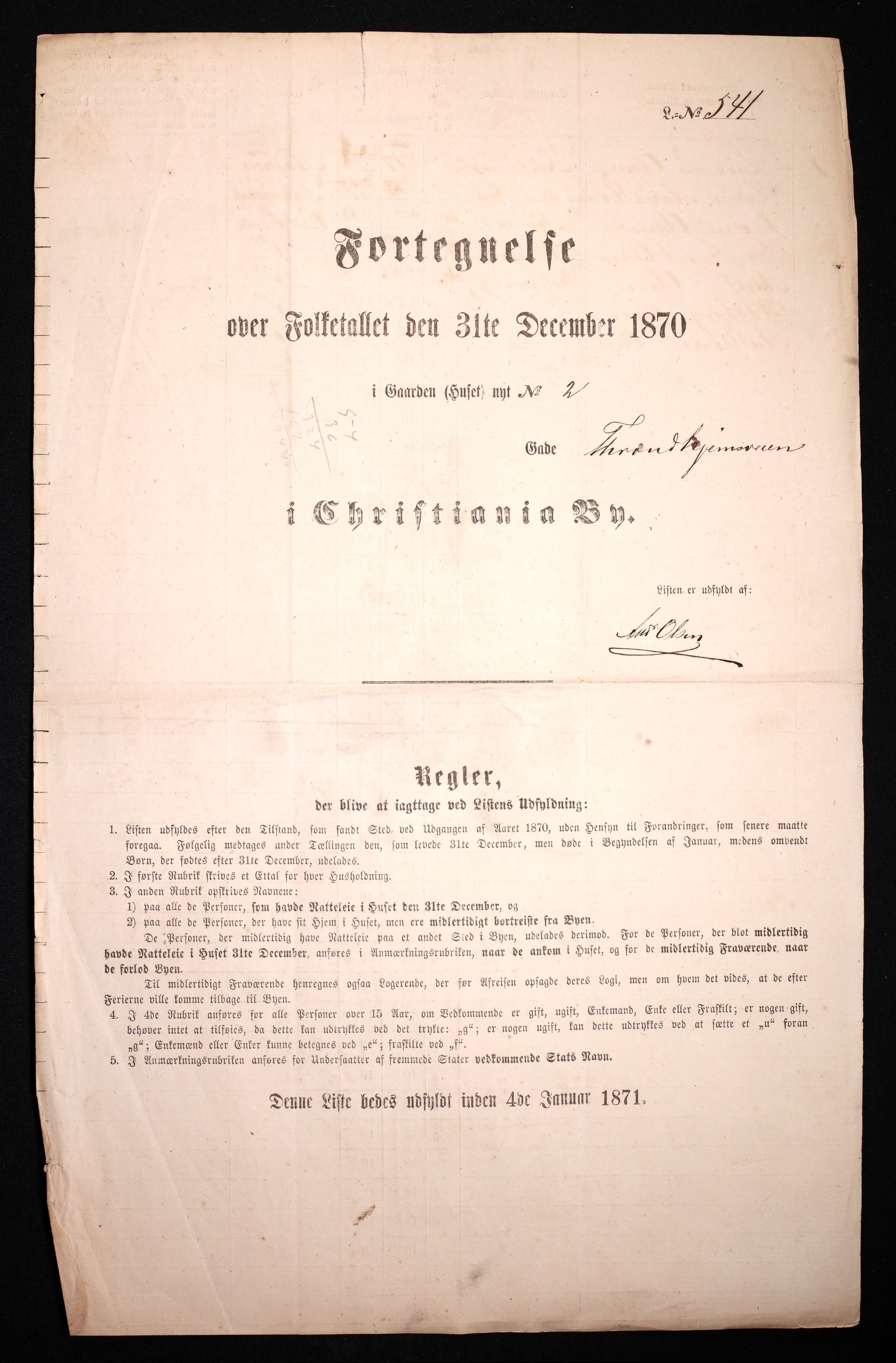 RA, 1870 census for 0301 Kristiania, 1870, p. 4386