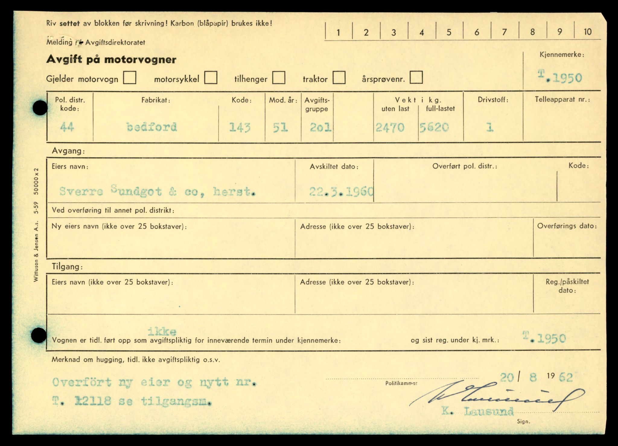 Møre og Romsdal vegkontor - Ålesund trafikkstasjon, AV/SAT-A-4099/F/Fe/L0032: Registreringskort for kjøretøy T 11997 - T 12149, 1927-1998, p. 2955