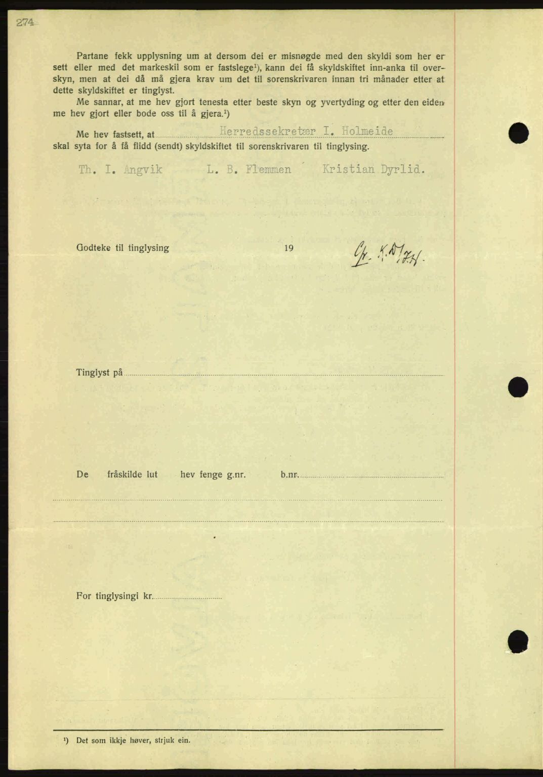 Nordmøre sorenskriveri, AV/SAT-A-4132/1/2/2Ca: Mortgage book no. A81, 1937-1937, Diary no: : 730/1937