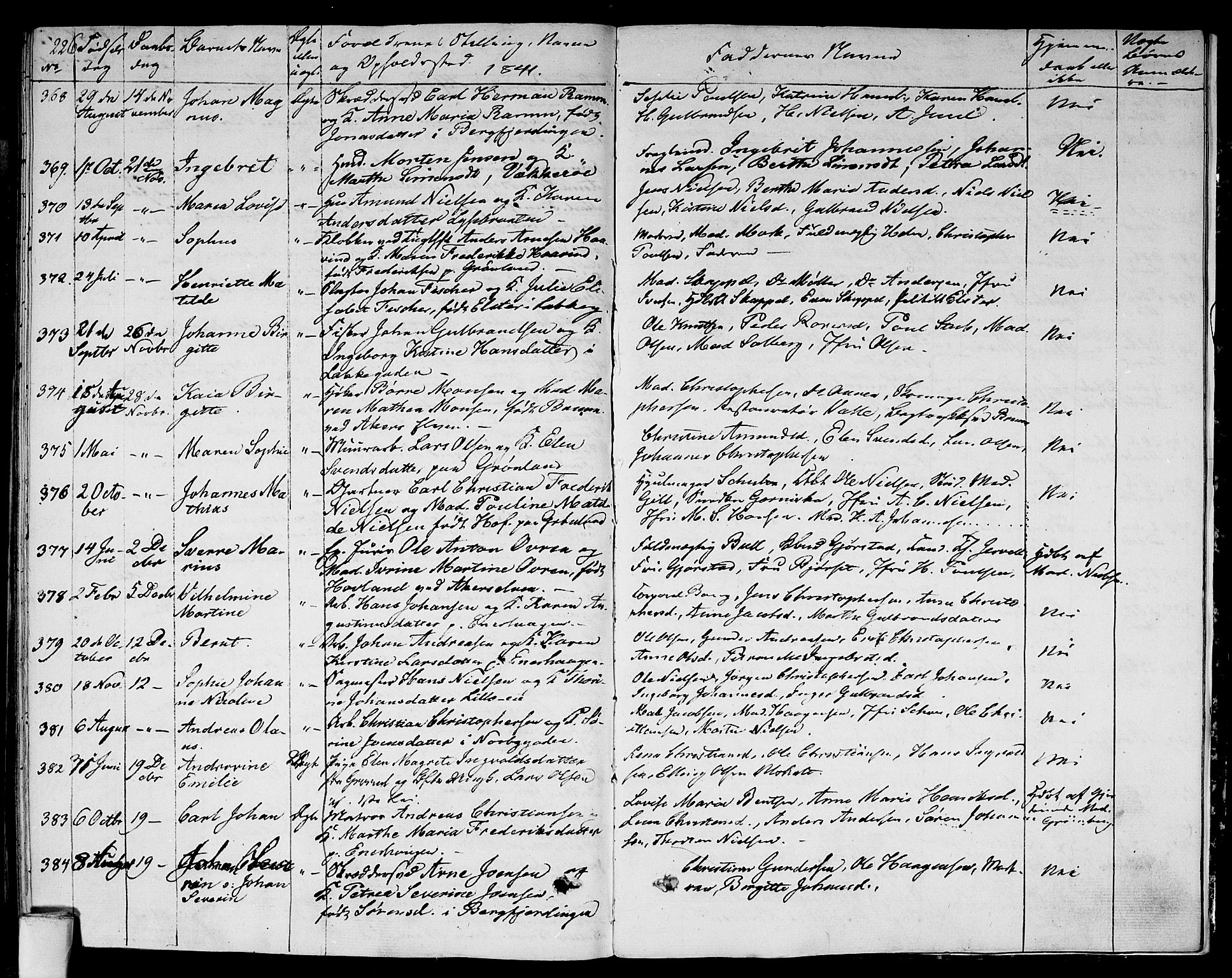 Aker prestekontor kirkebøker, SAO/A-10861/F/L0016: Parish register (official) no. 16, 1827-1841, p. 226