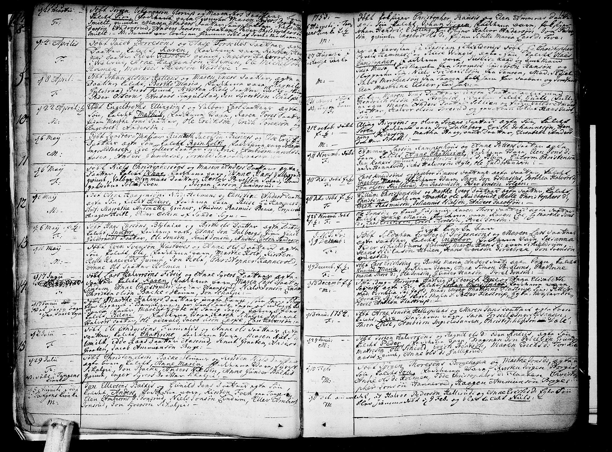 Skoger kirkebøker, SAKO/A-59/F/Fa/L0001: Parish register (official) no. I 1, 1746-1814, p. 13