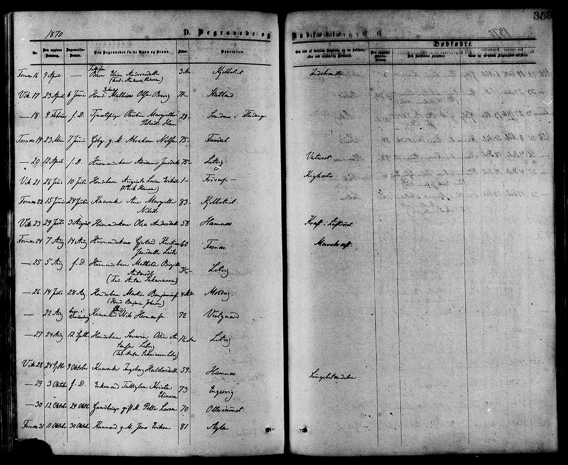 Ministerialprotokoller, klokkerbøker og fødselsregistre - Nord-Trøndelag, AV/SAT-A-1458/773/L0616: Parish register (official) no. 773A07, 1870-1887, p. 359