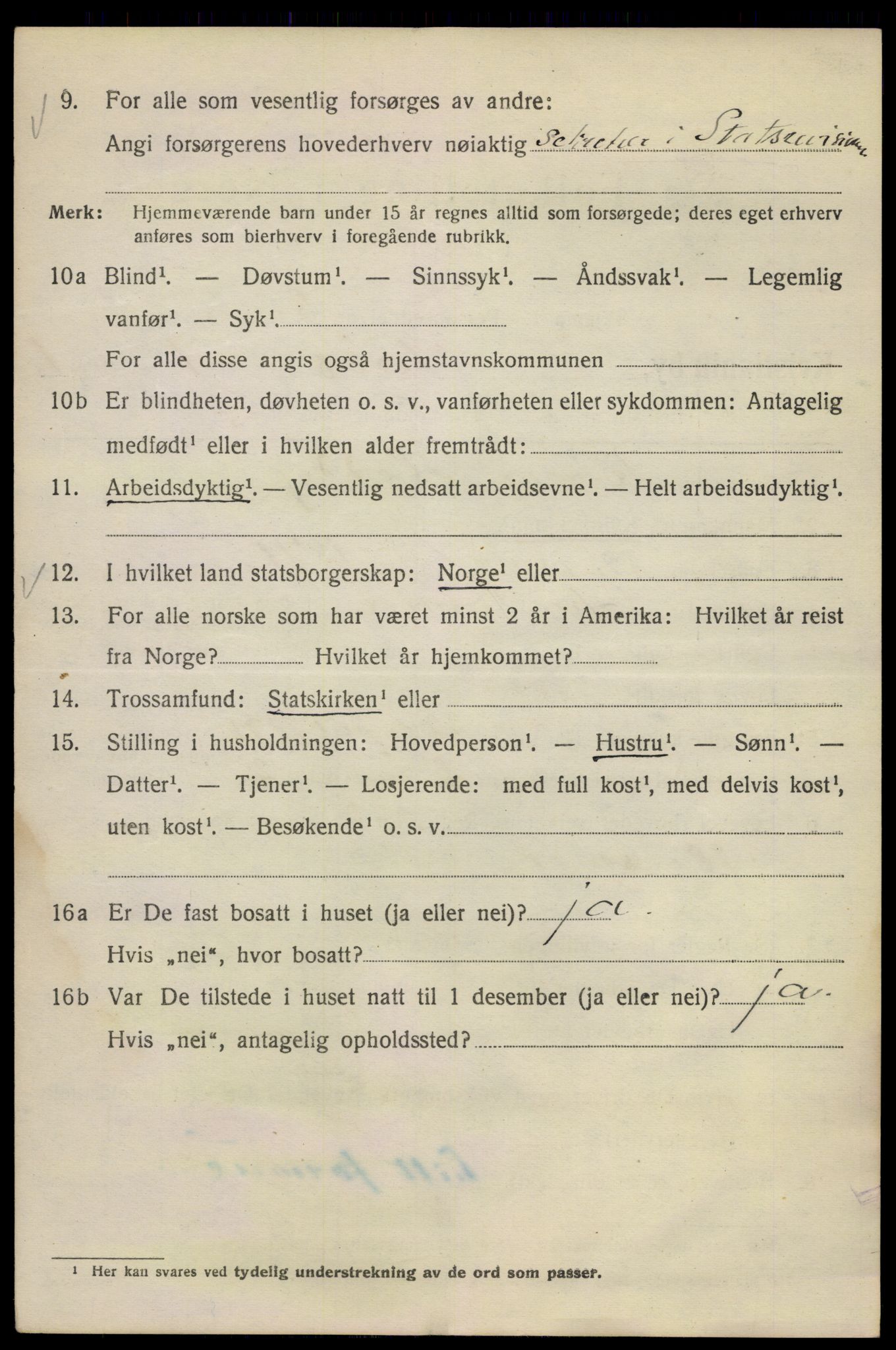 SAO, 1920 census for Kristiania, 1920, p. 590376