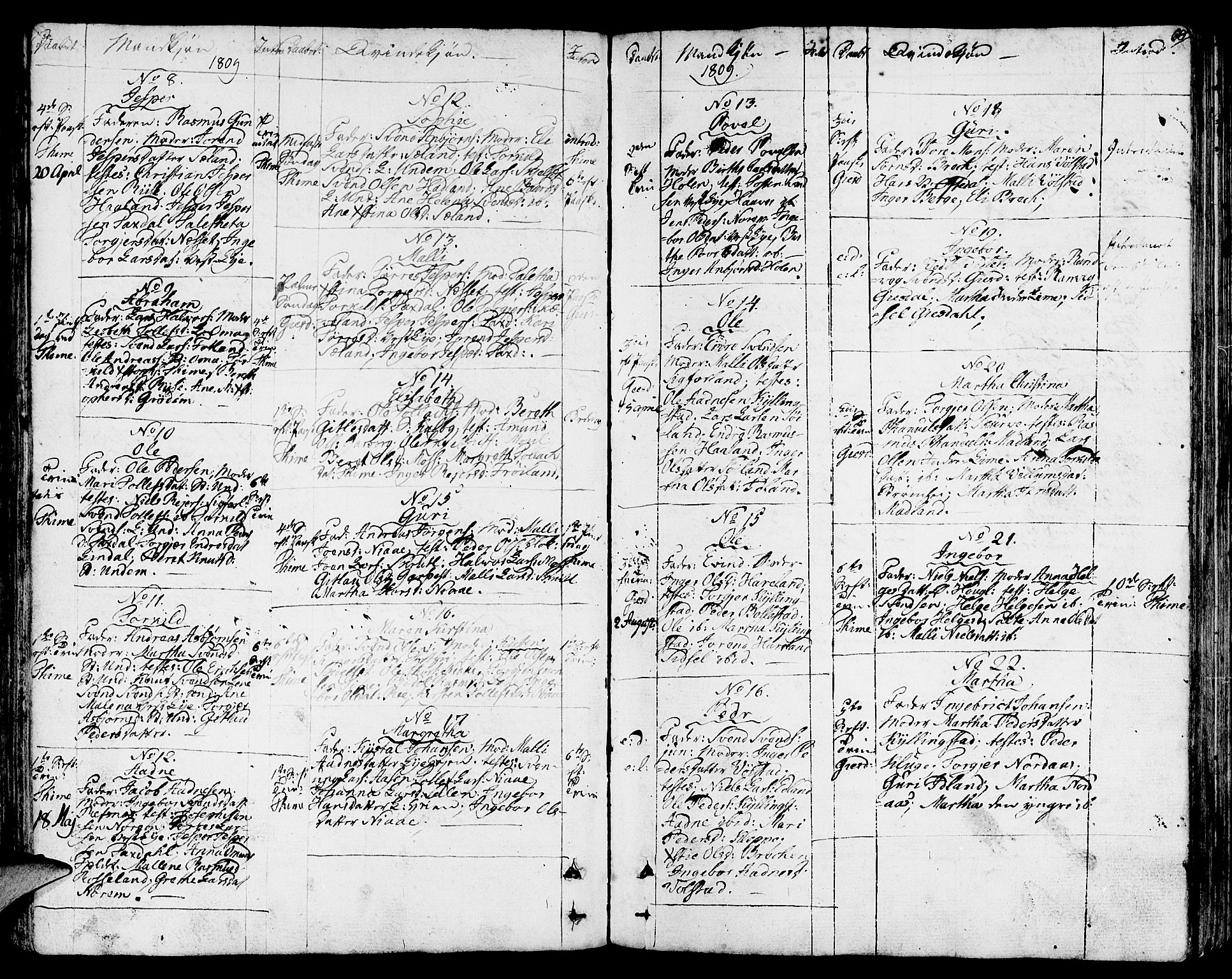 Lye sokneprestkontor, AV/SAST-A-101794/001/30BA/L0002: Parish register (official) no. A 2, 1799-1817, p. 68