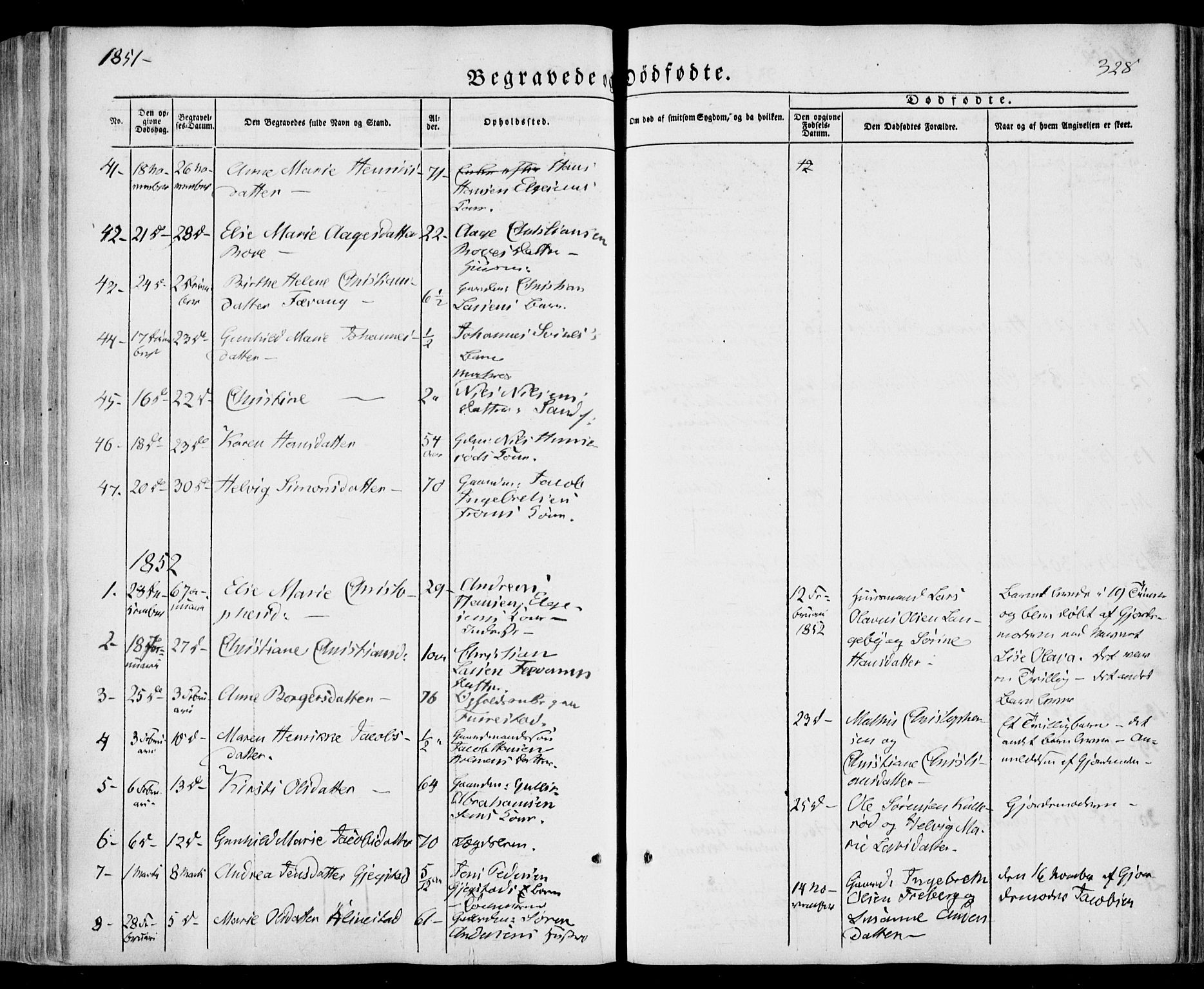 Sandar kirkebøker, SAKO/A-243/F/Fa/L0006: Parish register (official) no. 6, 1847-1860, p. 328
