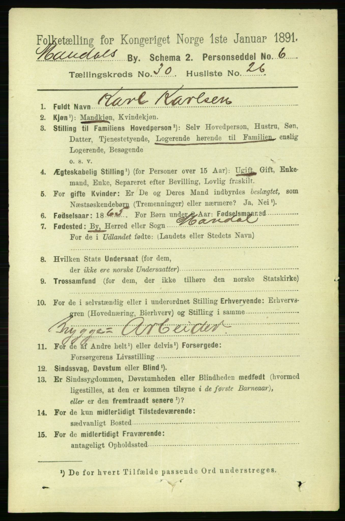 RA, 1891 census for 1002 Mandal, 1891, p. 5376