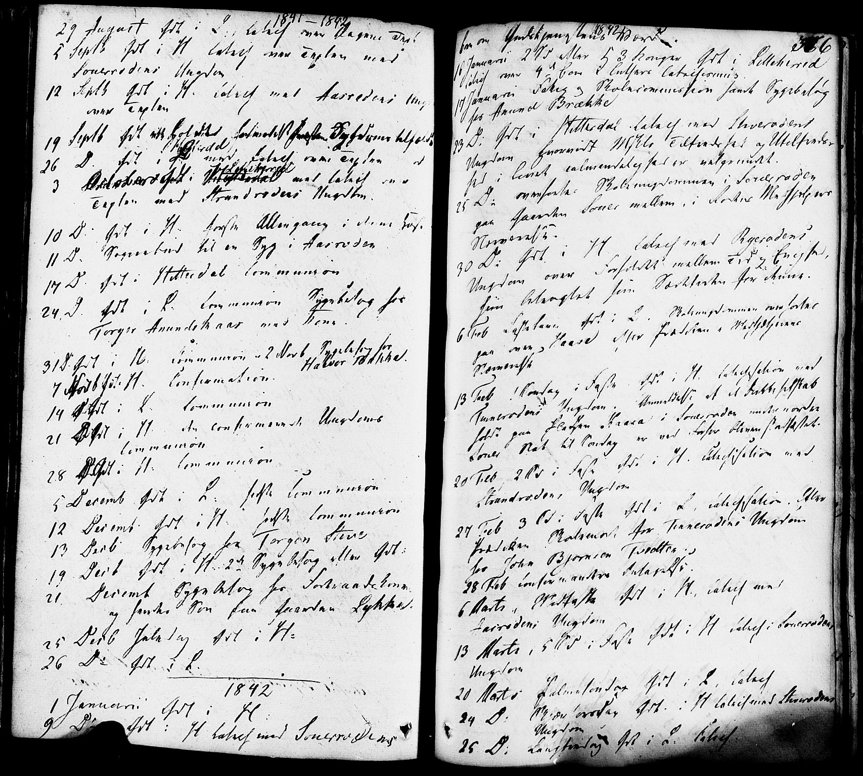 Heddal kirkebøker, SAKO/A-268/F/Fa/L0006: Parish register (official) no. I 6, 1837-1854, p. 366