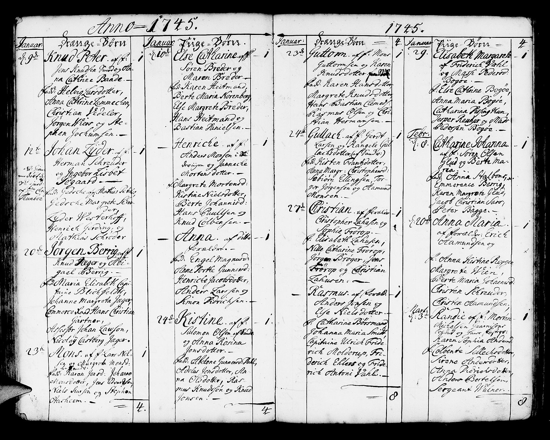 Korskirken sokneprestembete, AV/SAB-A-76101/H/Haa/L0004: Parish register (official) no. A 4, 1720-1750, p. 254