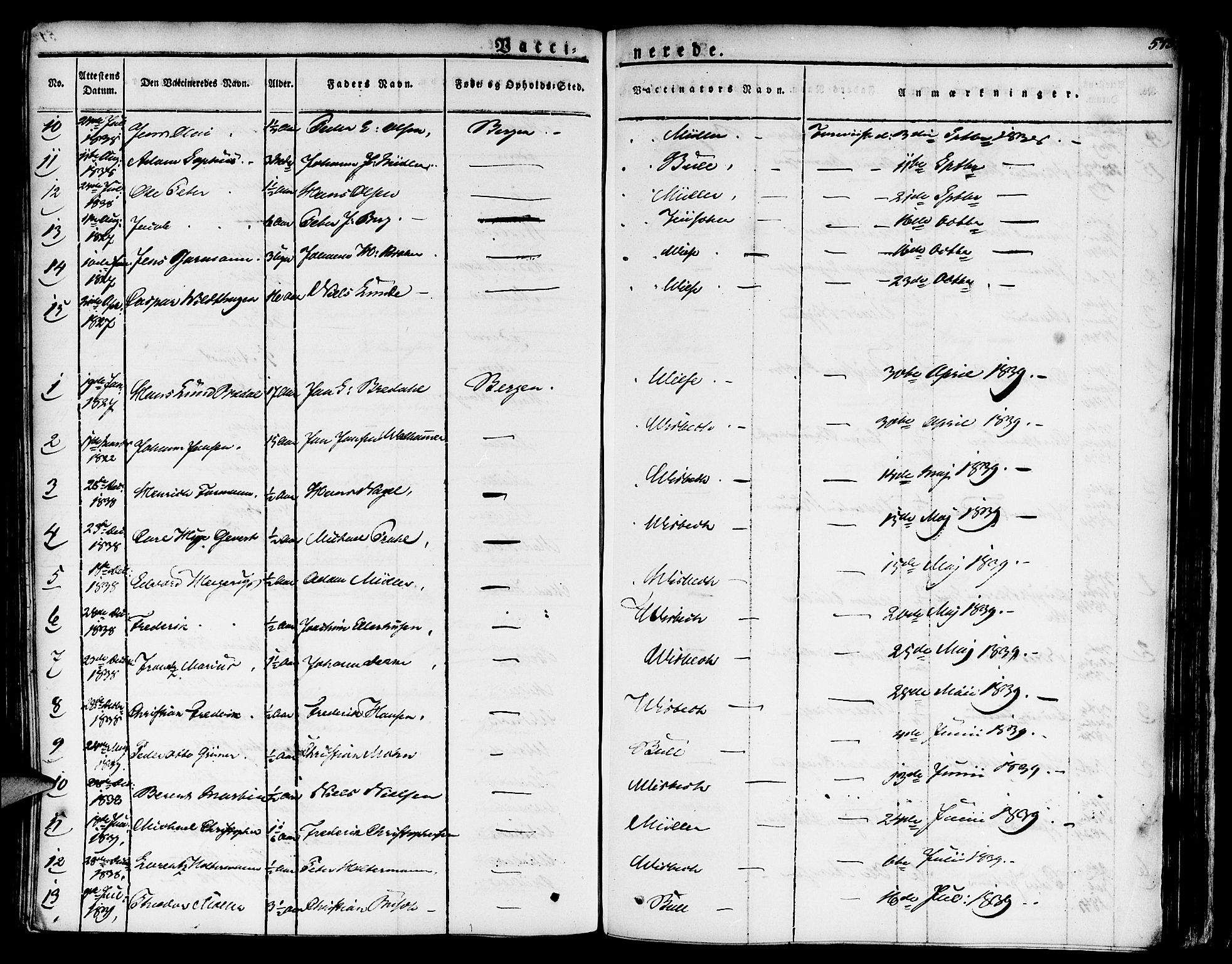 Nykirken Sokneprestembete, SAB/A-77101/H/Haa/L0012: Parish register (official) no. A 12, 1821-1844, p. 573