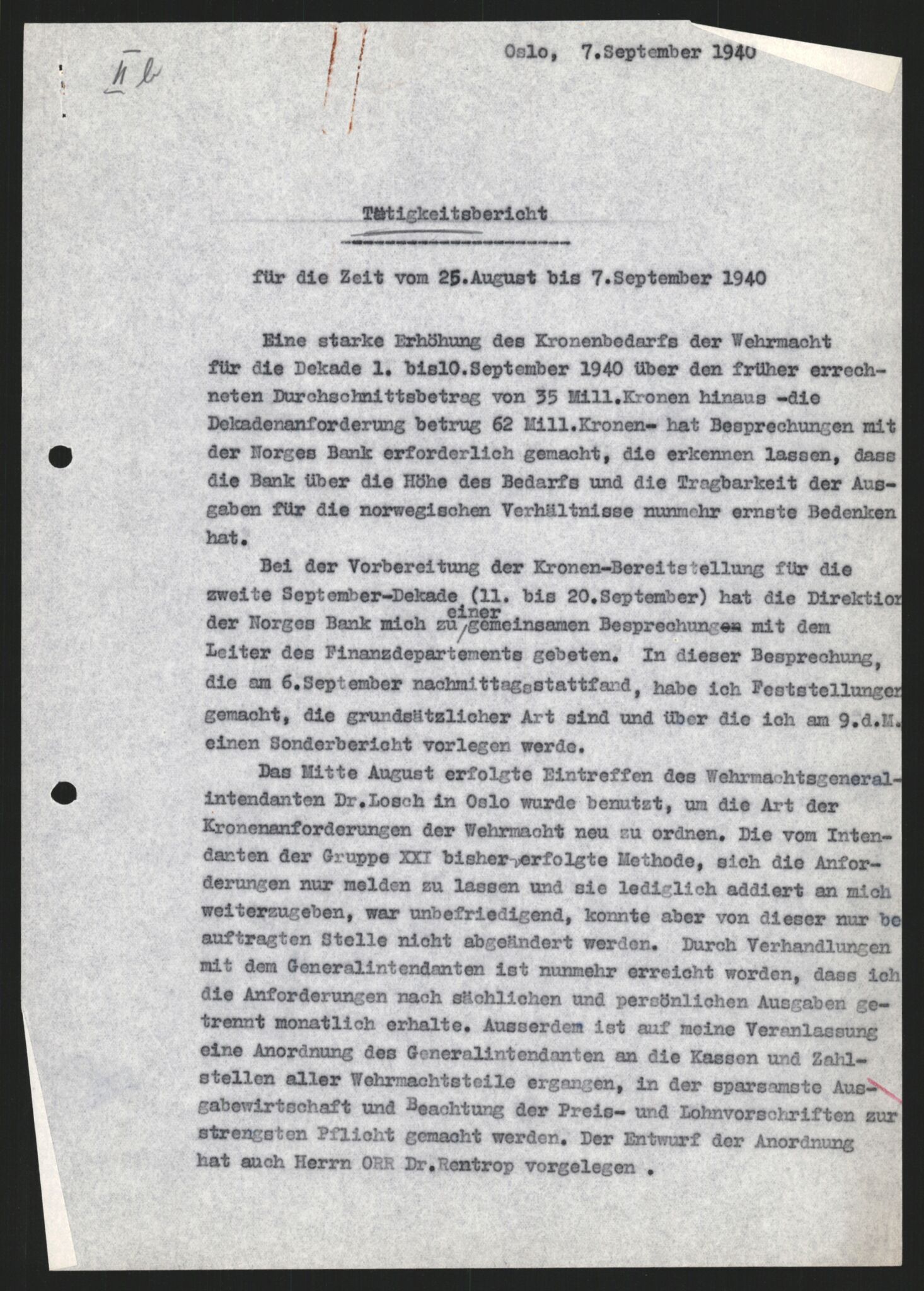 Forsvarets Overkommando. 2 kontor. Arkiv 11.4. Spredte tyske arkivsaker, AV/RA-RAFA-7031/D/Dar/Darb/L0003: Reichskommissariat - Hauptabteilung Vervaltung, 1940-1945, p. 1491