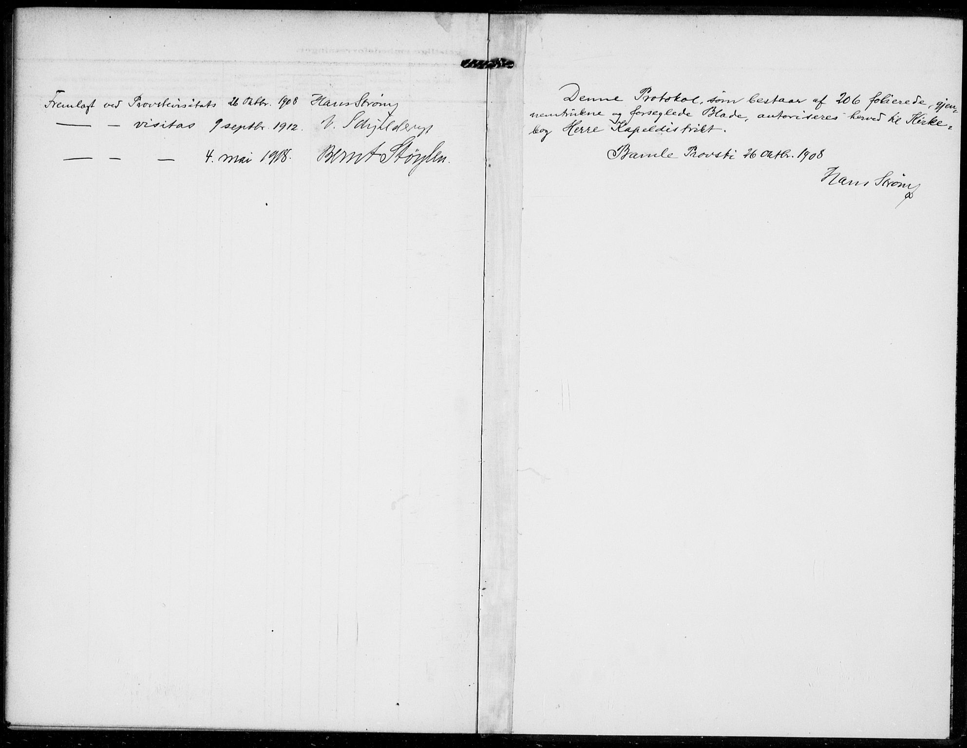 Bamble kirkebøker, SAKO/A-253/F/Fc/L0001: Parish register (official) no. III 1, 1909-1916