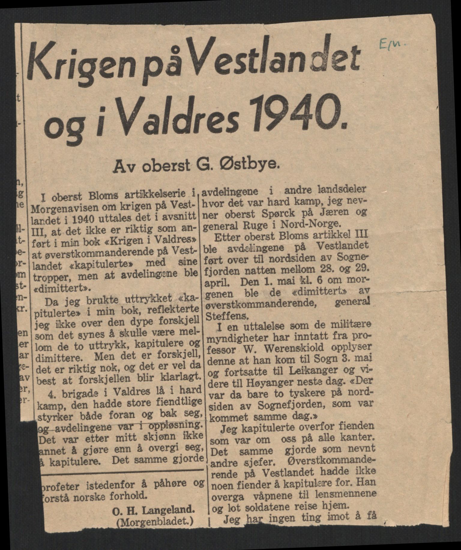 Forsvaret, Forsvarets krigshistoriske avdeling, AV/RA-RAFA-2017/Y/Yb/L0099: II-C-11-400  -  4. Divisjon., 1940, p. 10