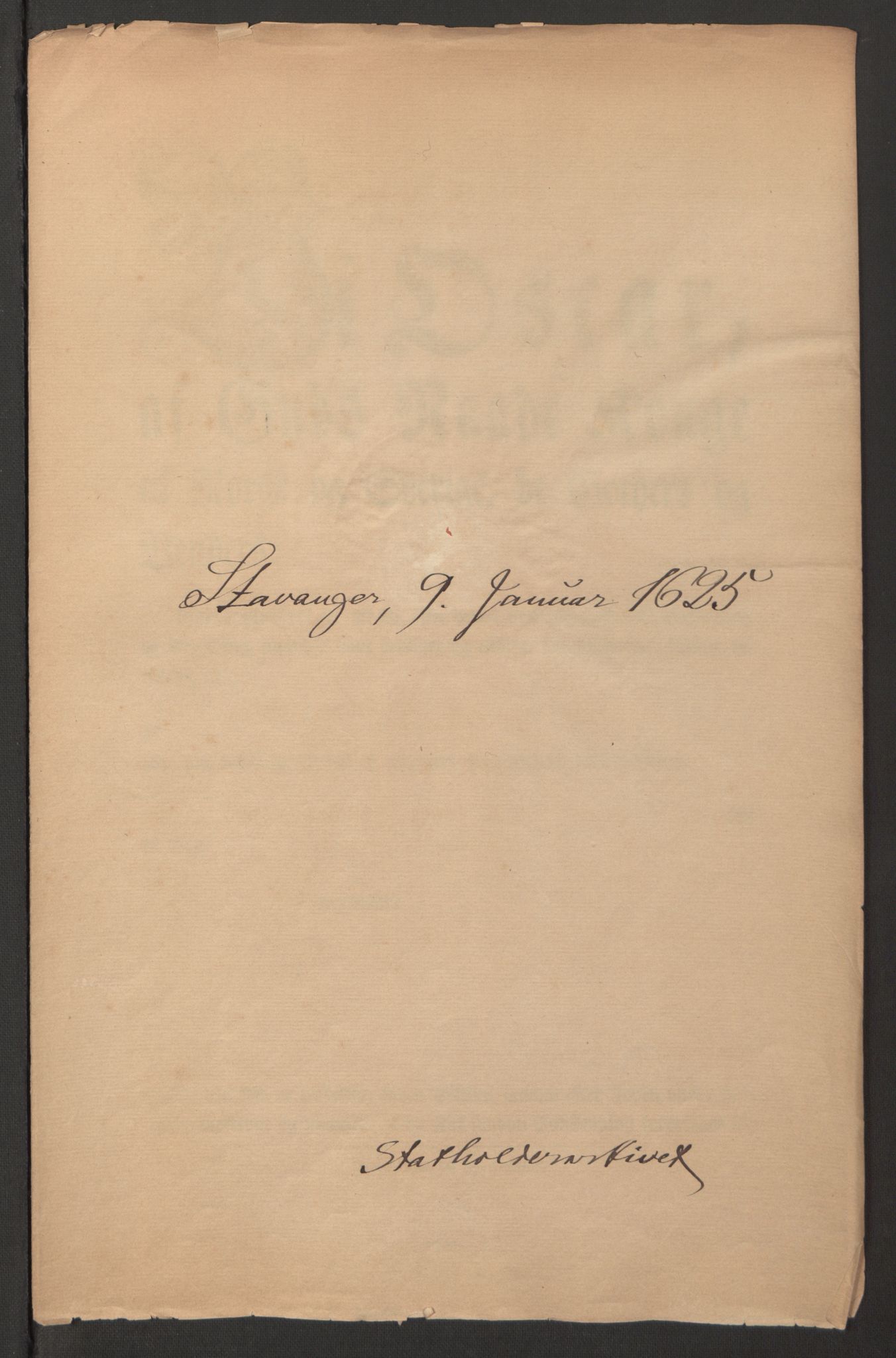 Stattholderembetet 1572-1771, AV/RA-EA-2870/Ek/L0014/0002: Jordebøker til utlikning av rosstjeneste 1624-1626: / Kirke- og prestebolsinntekter i Stavanger bispedømme, 1625, p. 43