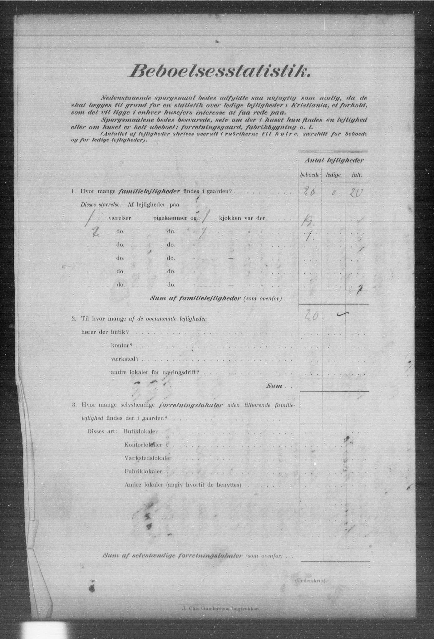 OBA, Municipal Census 1903 for Kristiania, 1903, p. 12794