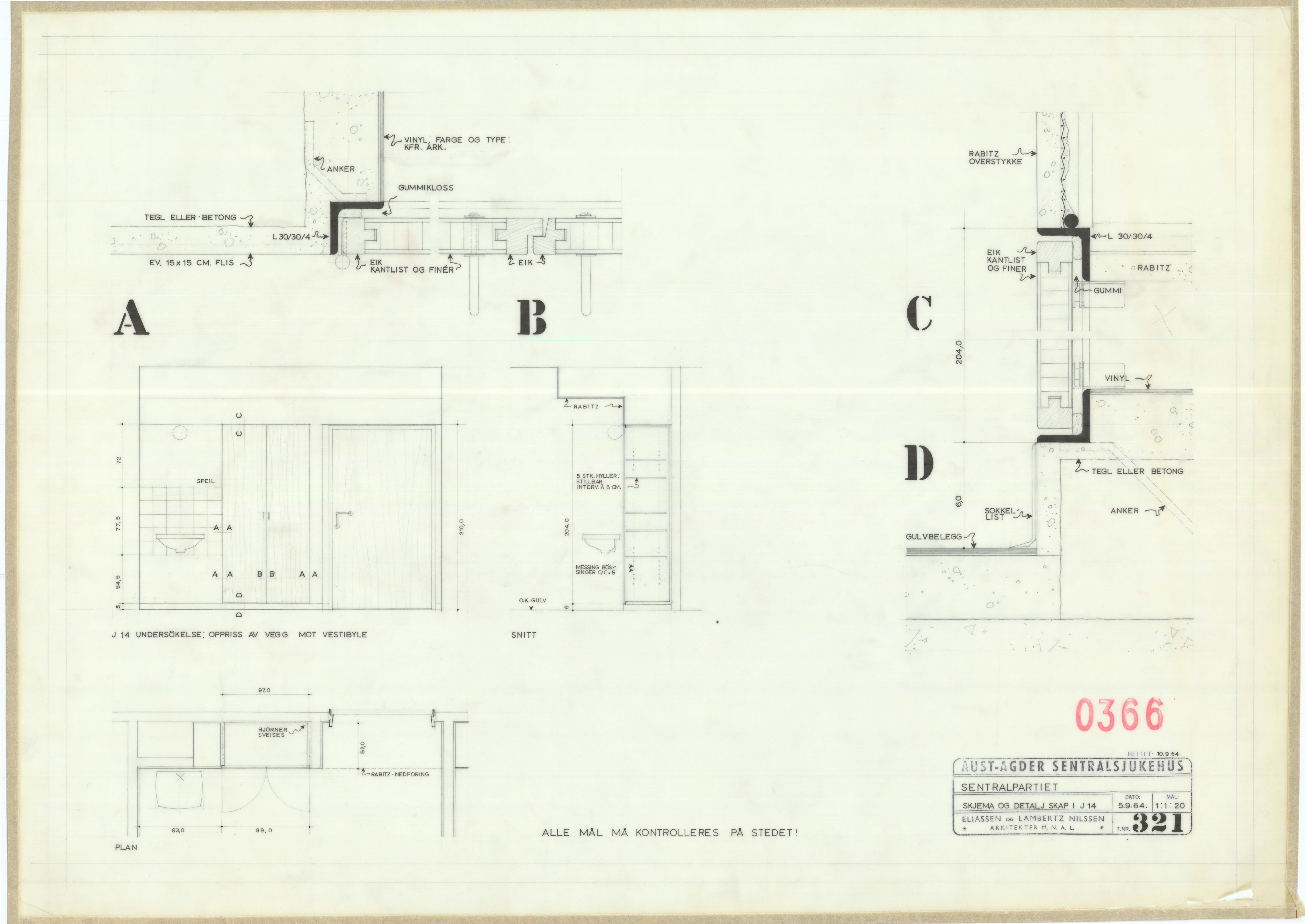 Eliassen og Lambertz-Nilssen Arkitekter, AAKS/PA-2983/T/T01/L0006: Tegningskogger 0366, 1960-1966, p. 23