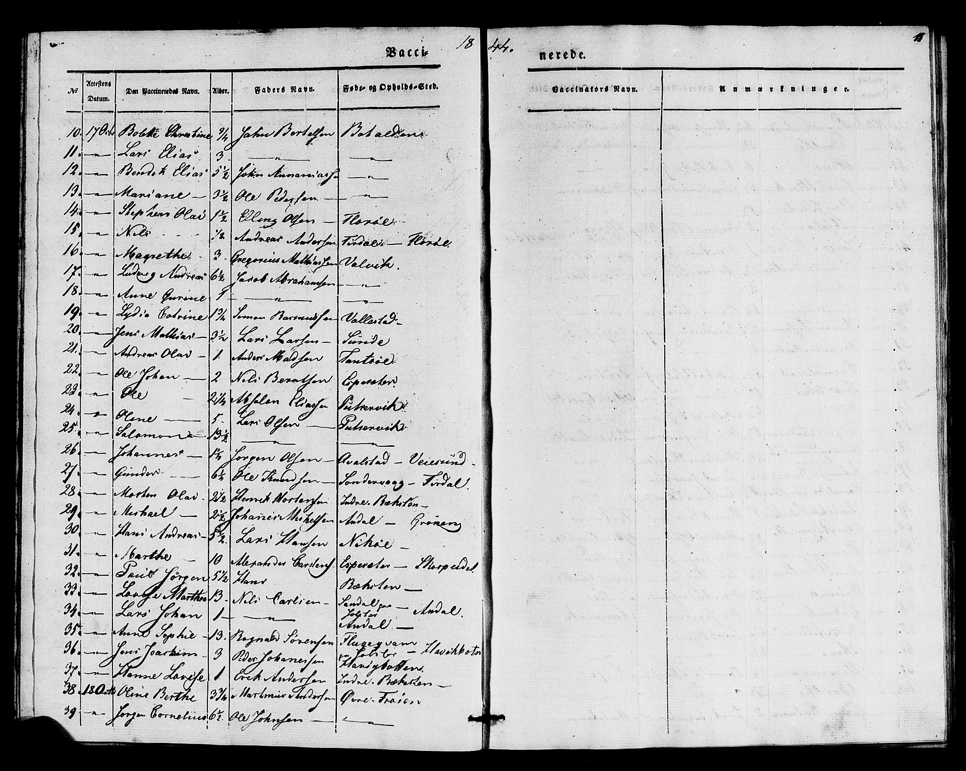 Kinn sokneprestembete, AV/SAB-A-80801/H/Haa/Haaa/L0016: Parish register (official) no. A 16, 1841-1858, p. 11