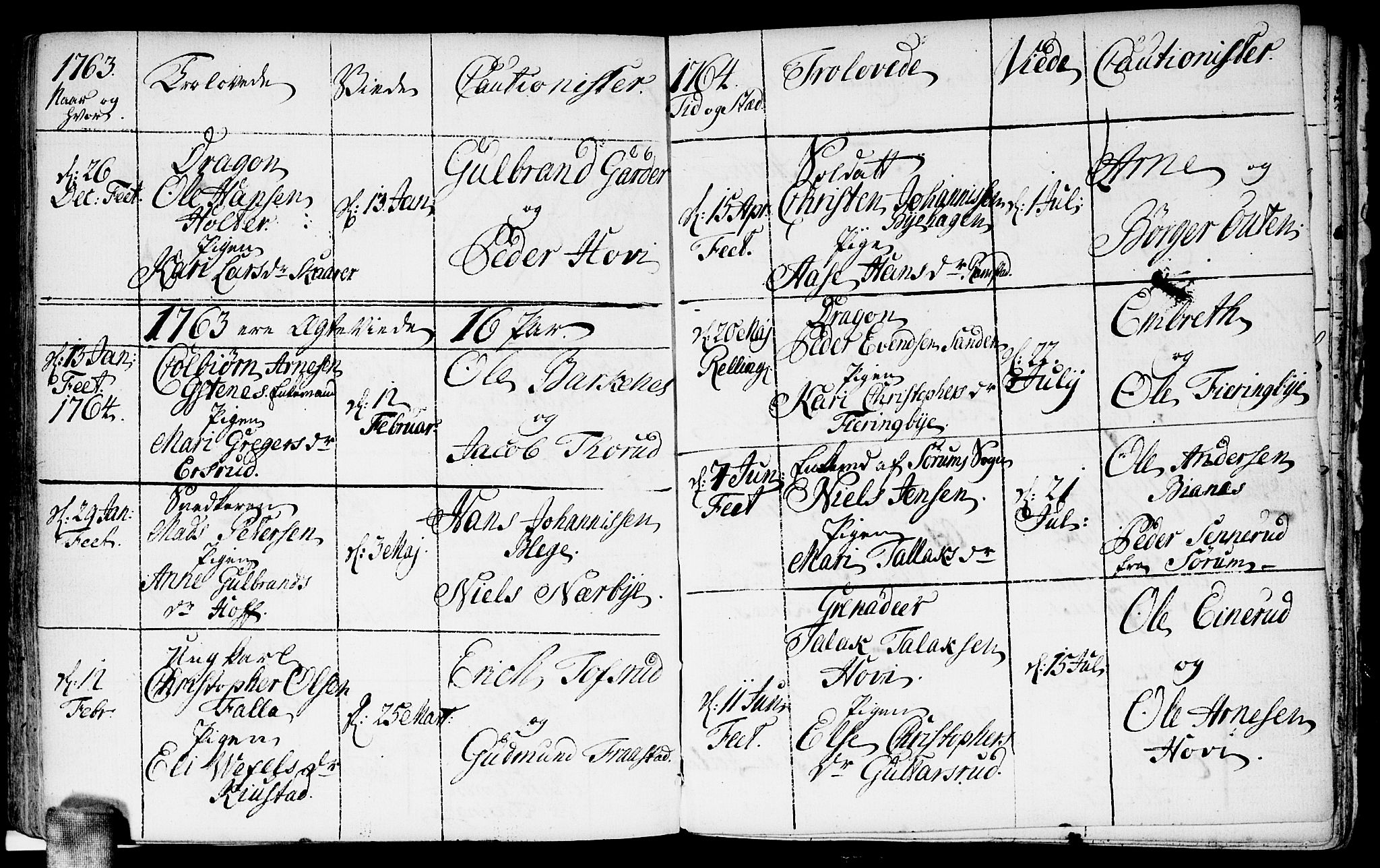 Fet prestekontor Kirkebøker, AV/SAO-A-10370a/F/Fa/L0004: Parish register (official) no. I 4, 1751-1773, p. 155