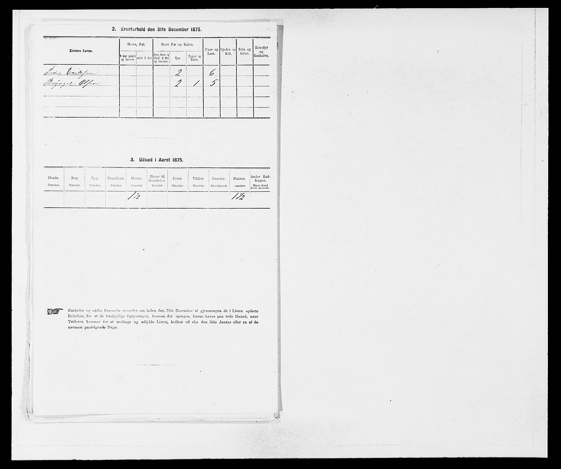 SAB, 1875 census for 1224P Kvinnherad, 1875, p. 195