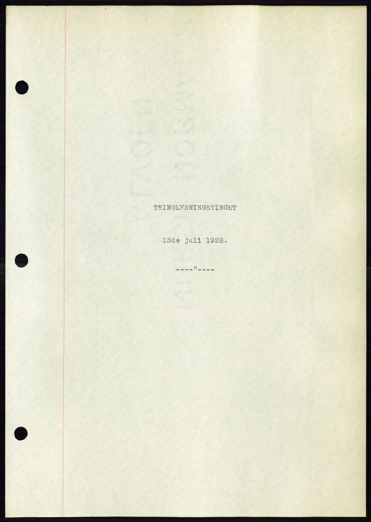 Ålesund byfogd, AV/SAT-A-4384: Mortgage book no. 24, 1928-1929, Deed date: 13.07.1928