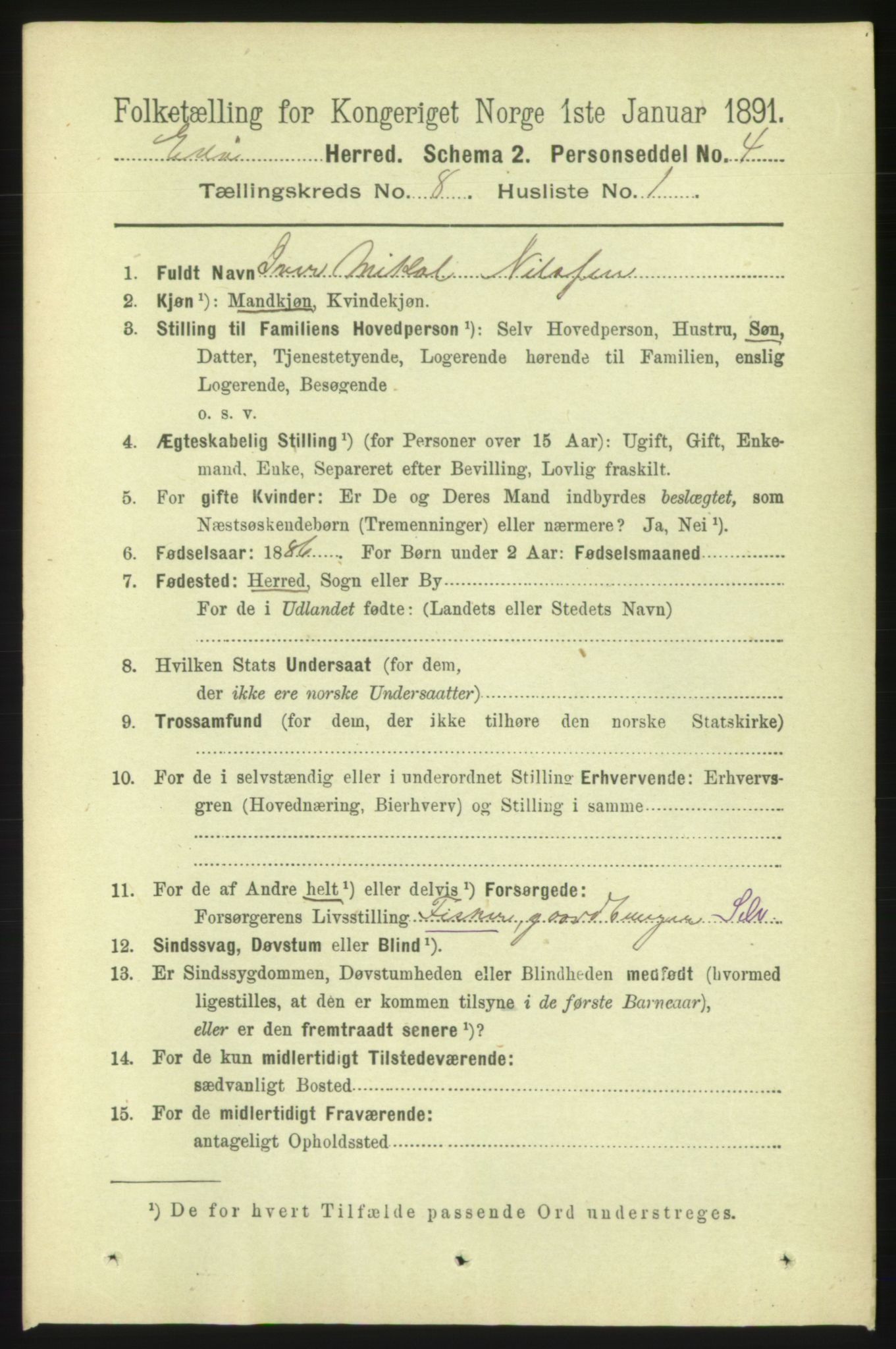 RA, 1891 census for 1573 Edøy, 1891, p. 1966