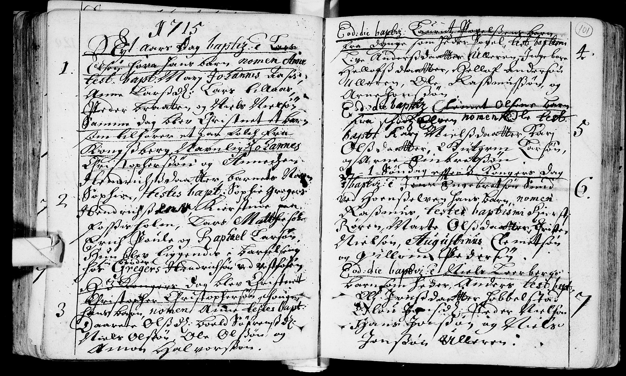 Eiker kirkebøker, AV/SAKO-A-4/F/Fa/L0002: Parish register (official) no. I 2, 1705-1724, p. 101